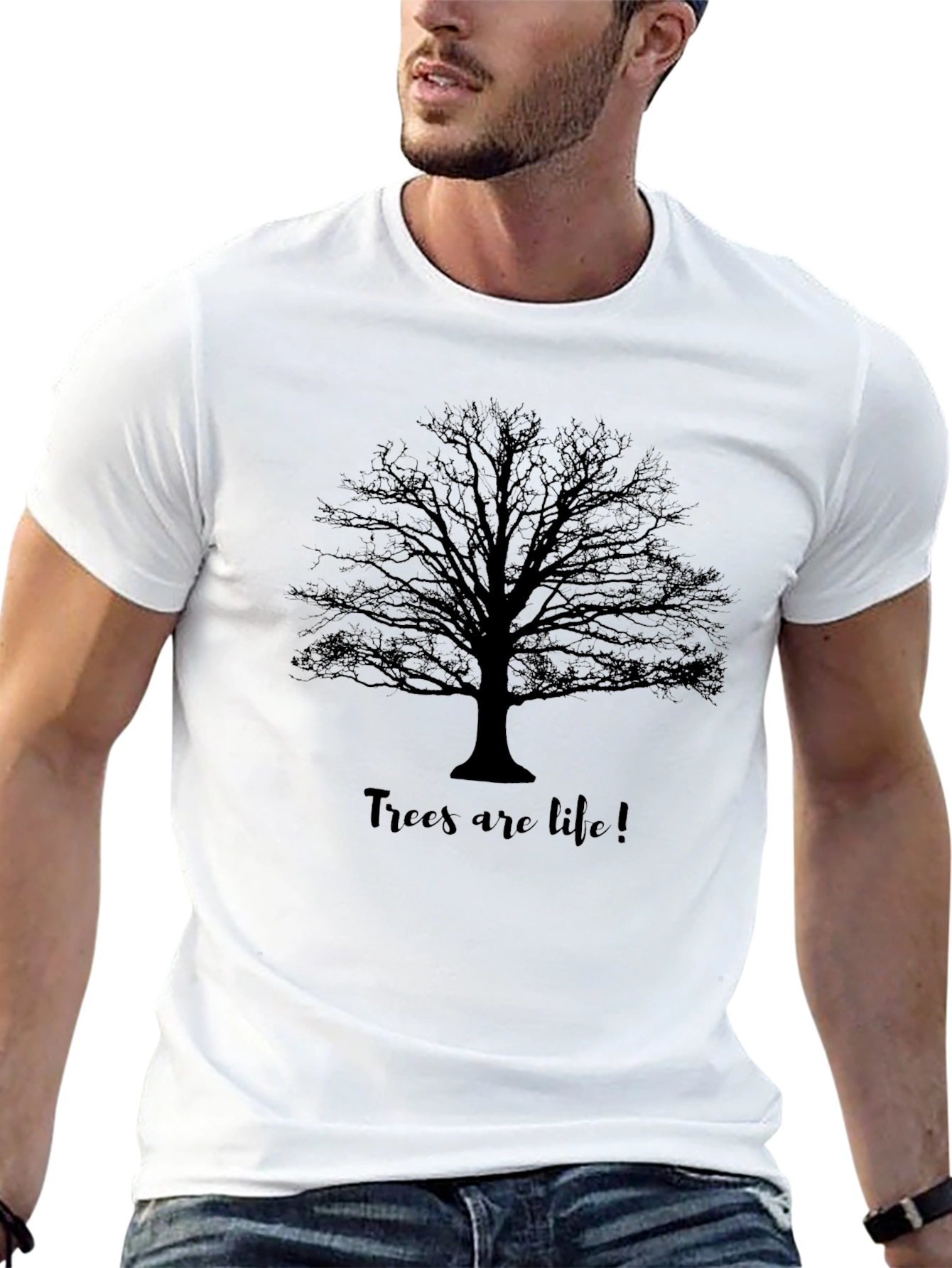 Trees are Life Black Graphic Tee