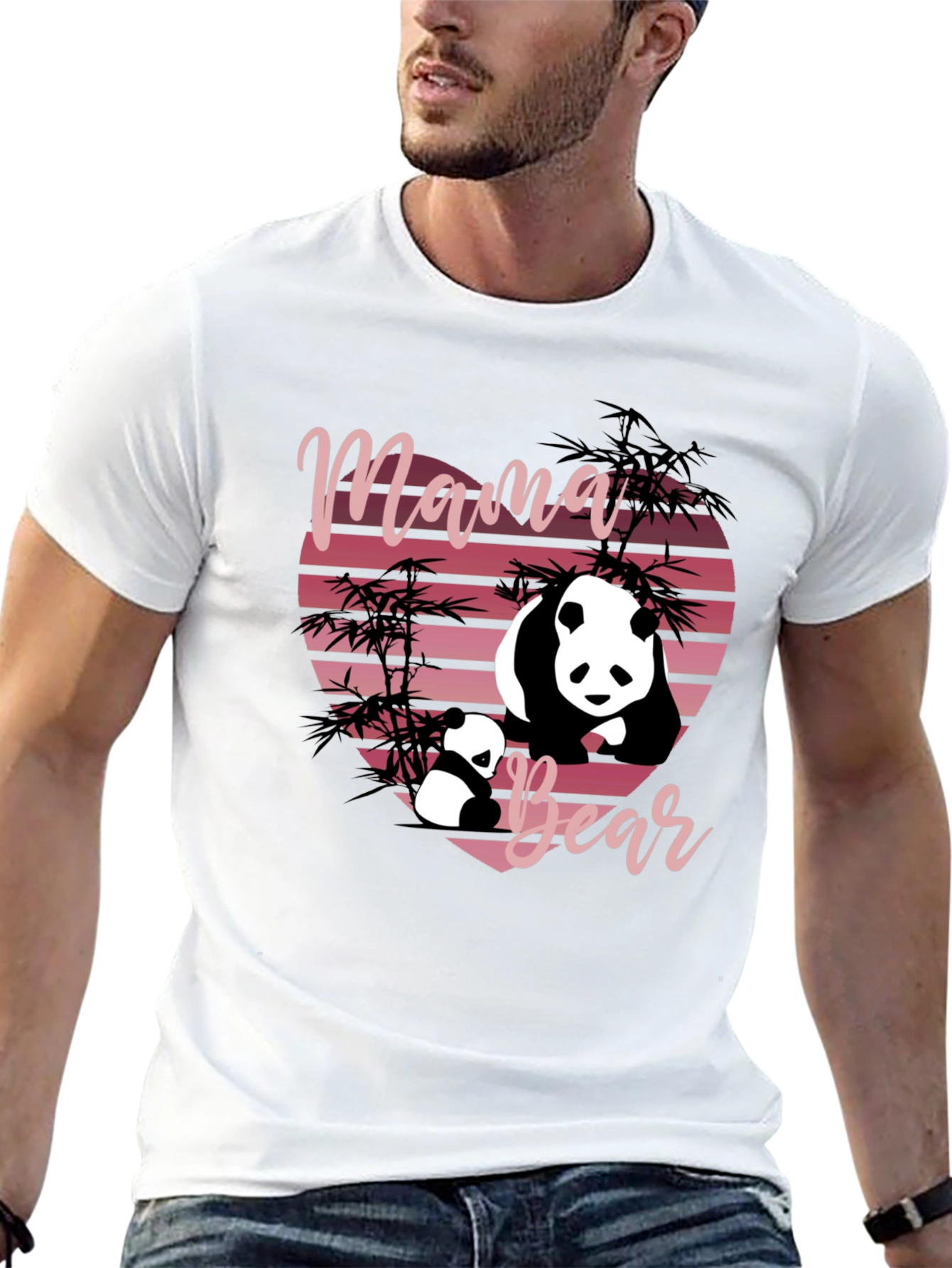 Mama Bear Panda Graphic T-Shirt - Cute & Stylish