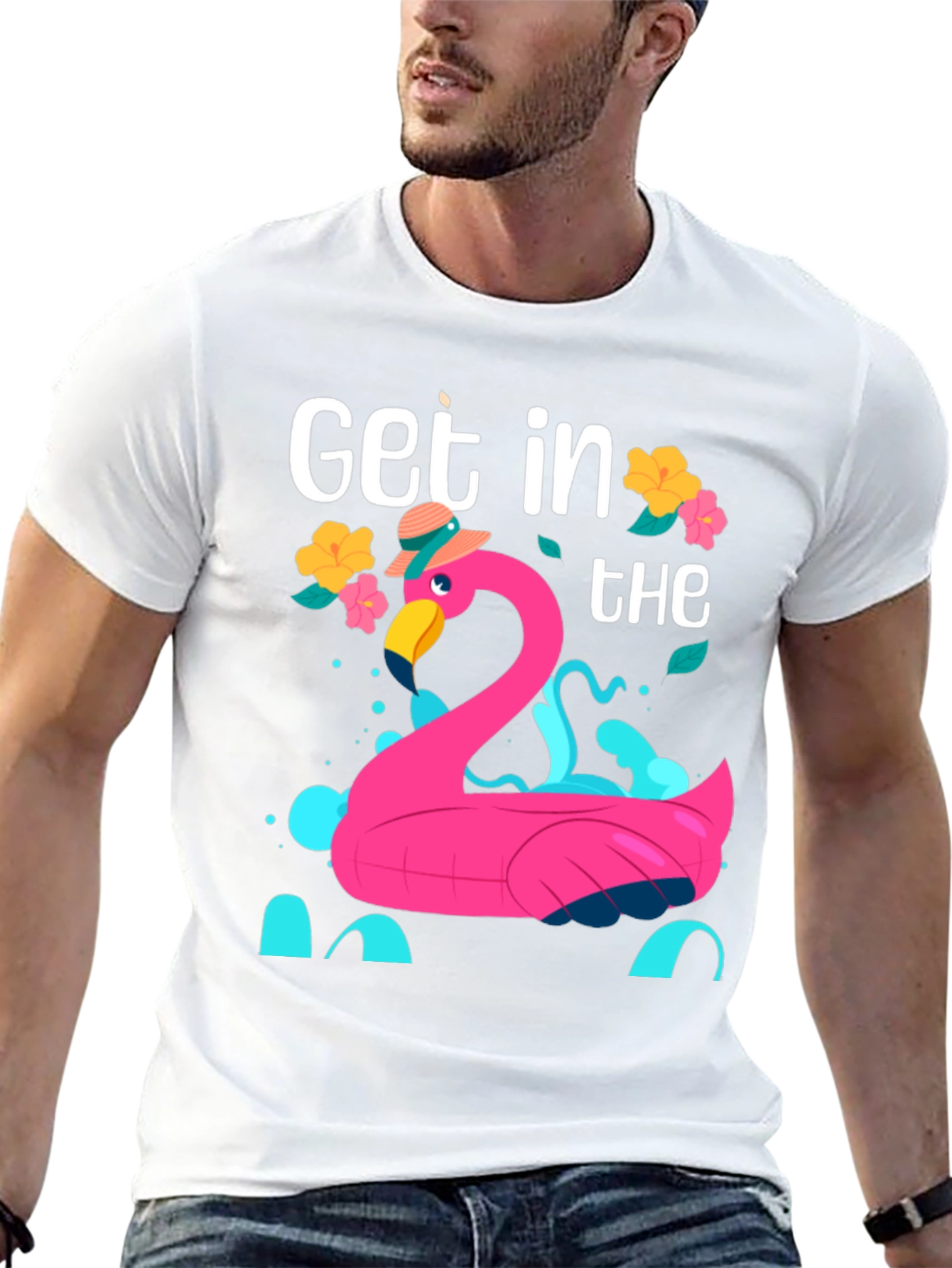 Flamingo Pool Party Graphic Tee
