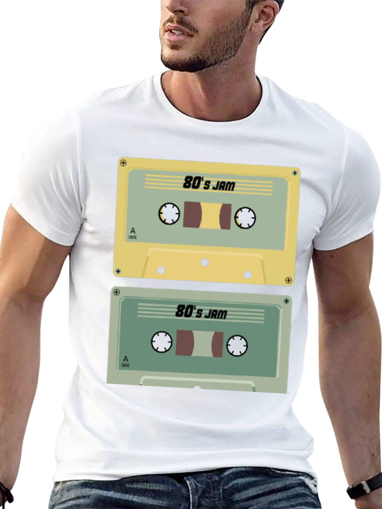 Retro 80s Jam Cassette Tape T-Shirt