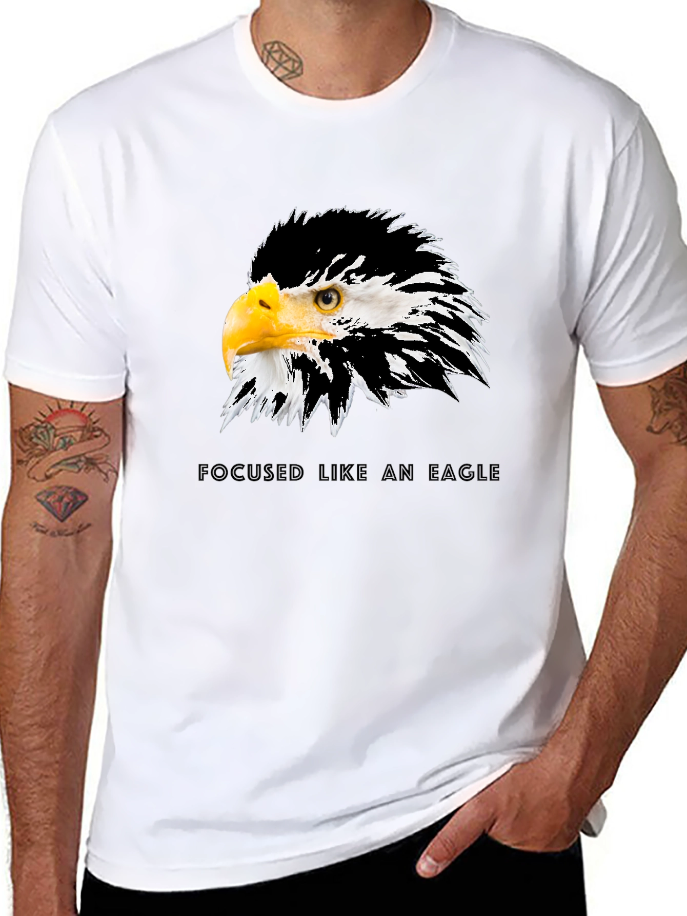 Eagle Focus Graphic Tee - Black