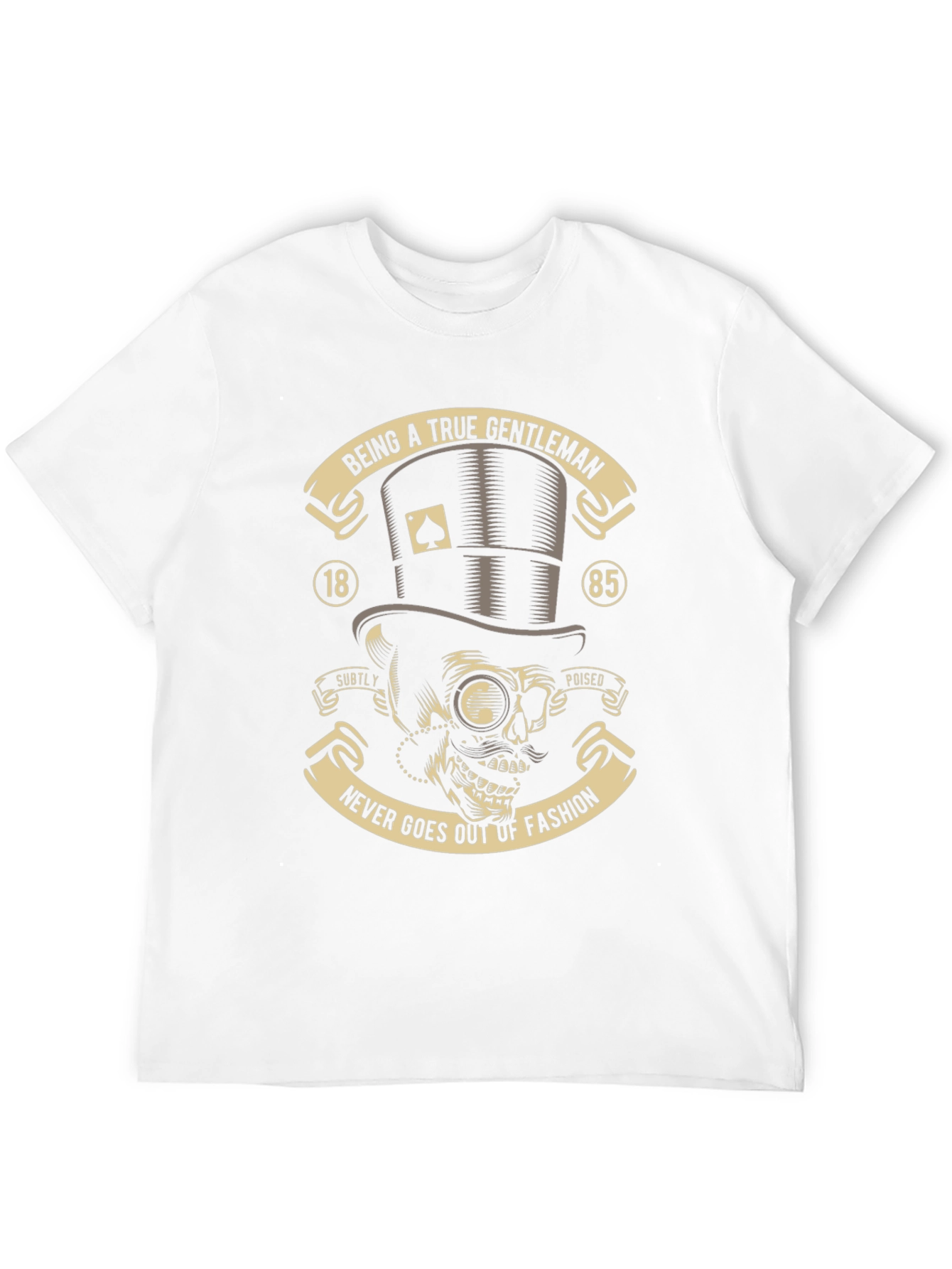 Gentleman Skull Graphic Tee - Never Out of Fashion