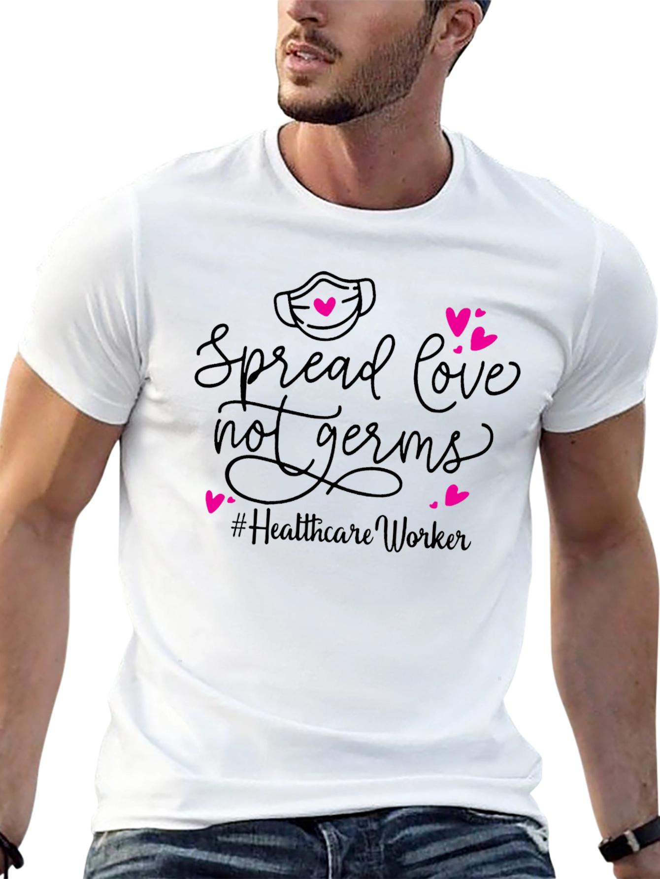 Spread Love Not Germs Graphic Tee