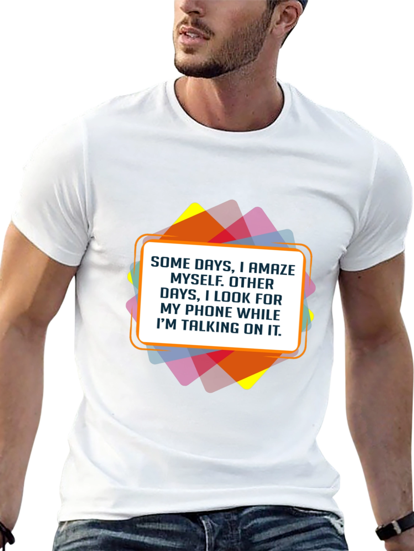 Humorous Statement Graphic Tee - Phone