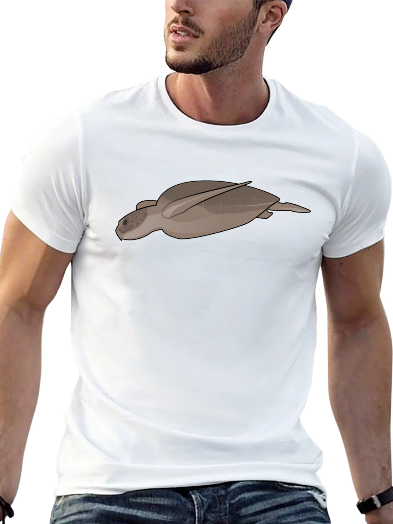 Sea Turtle Graphic Tee - Black Casual T-Shirt