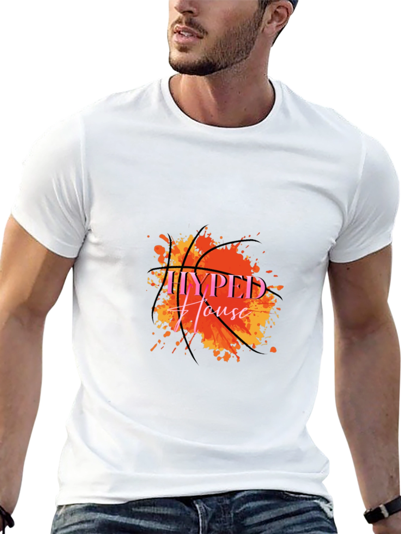 Hyped House Basketball Graphic T-Shirt