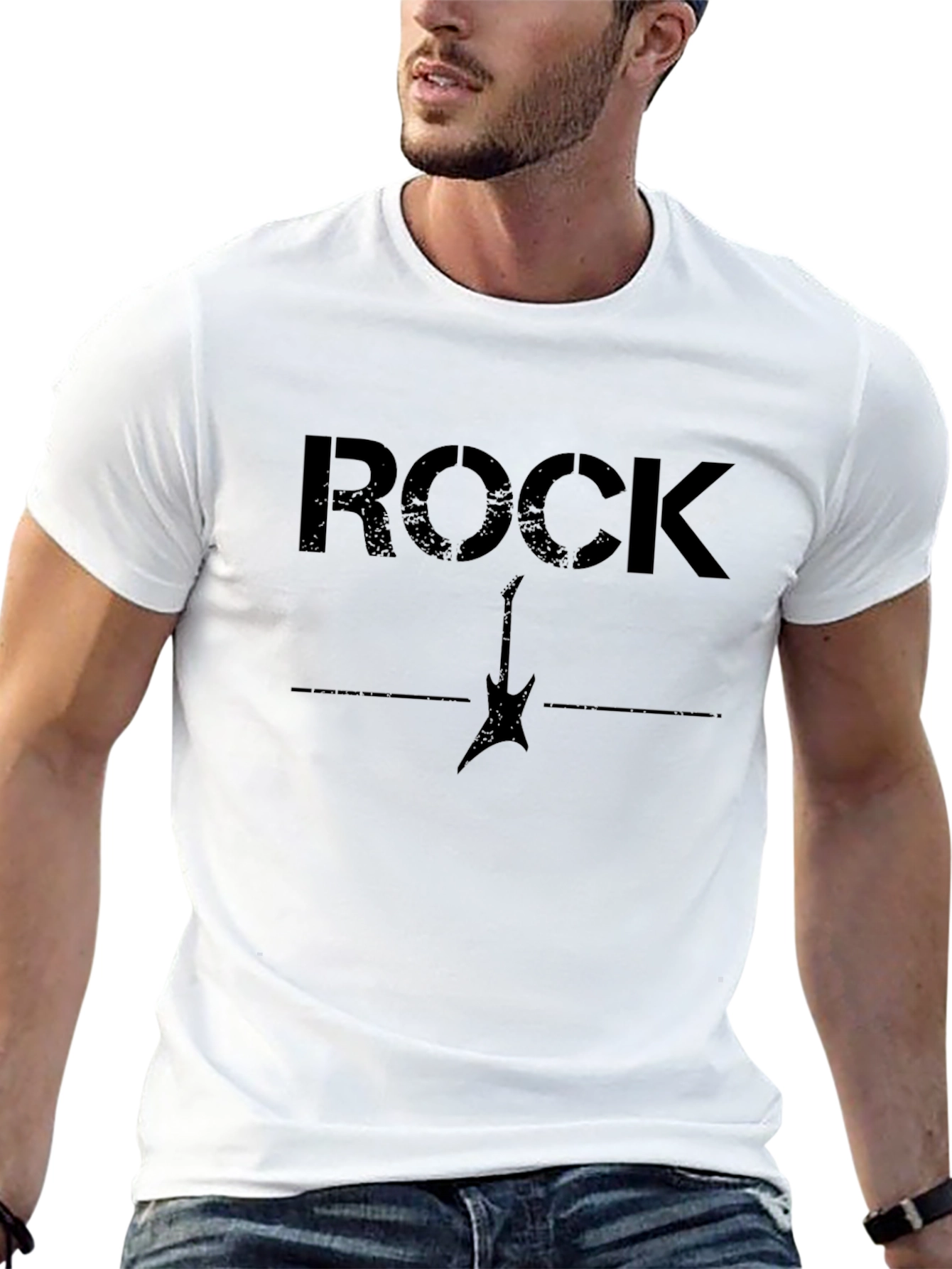 Rock Guitar Graphic Tee - Cool Musician T-Shirt