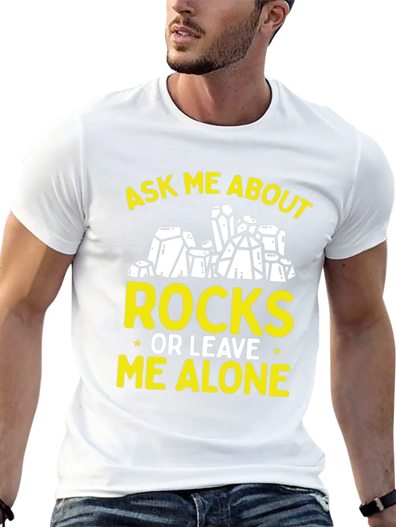 Ask Me About Rocks Graphic Tee