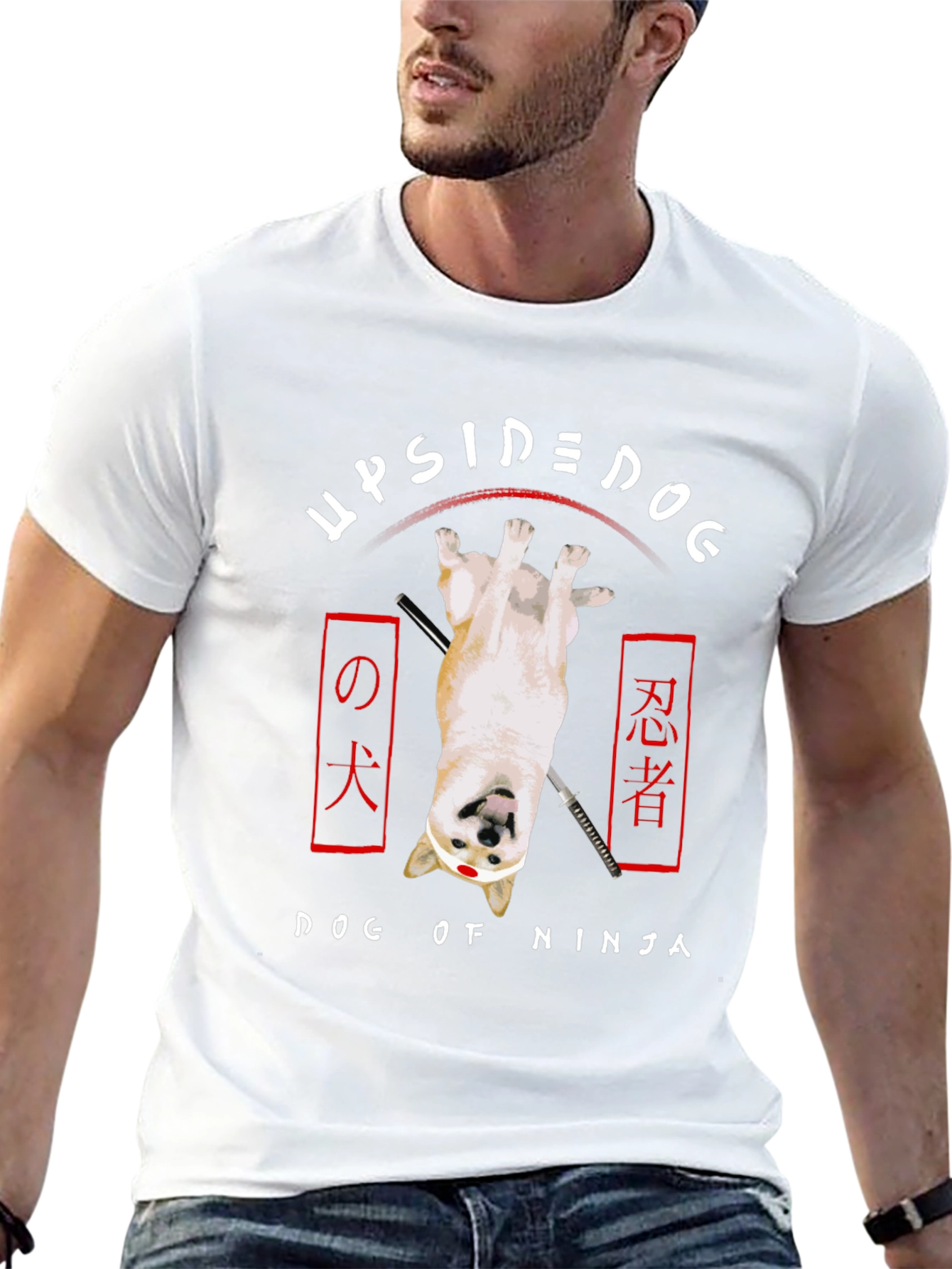 Upside Down Dog of Ninja T-Shirt