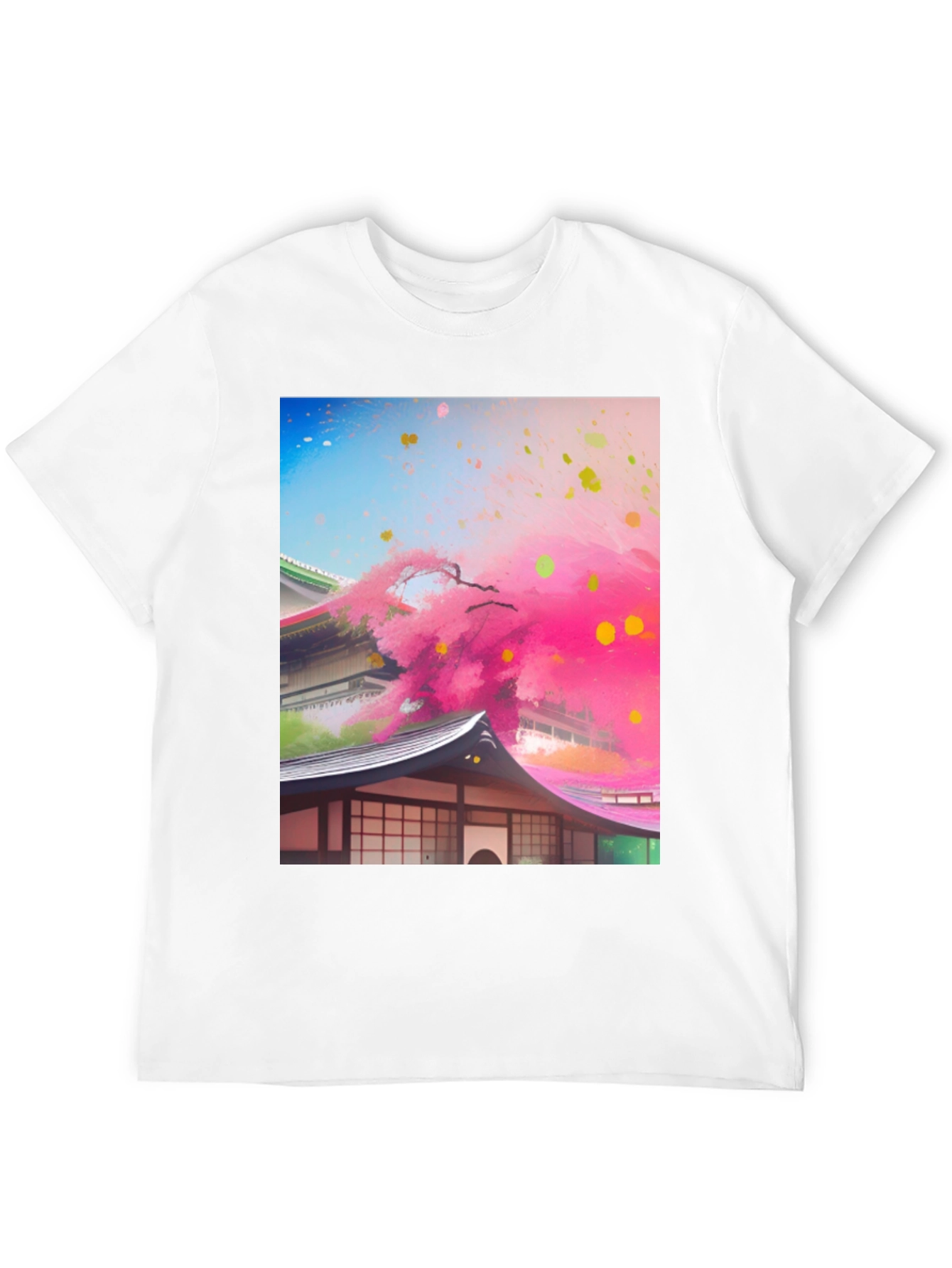 Japanese Blossom Tee - Artistic Design