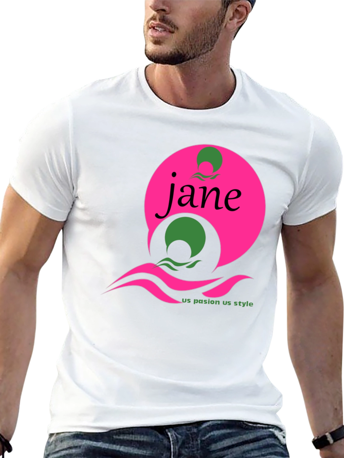 Jane Graphic Tee - Black Short Sleeve T-Shirt