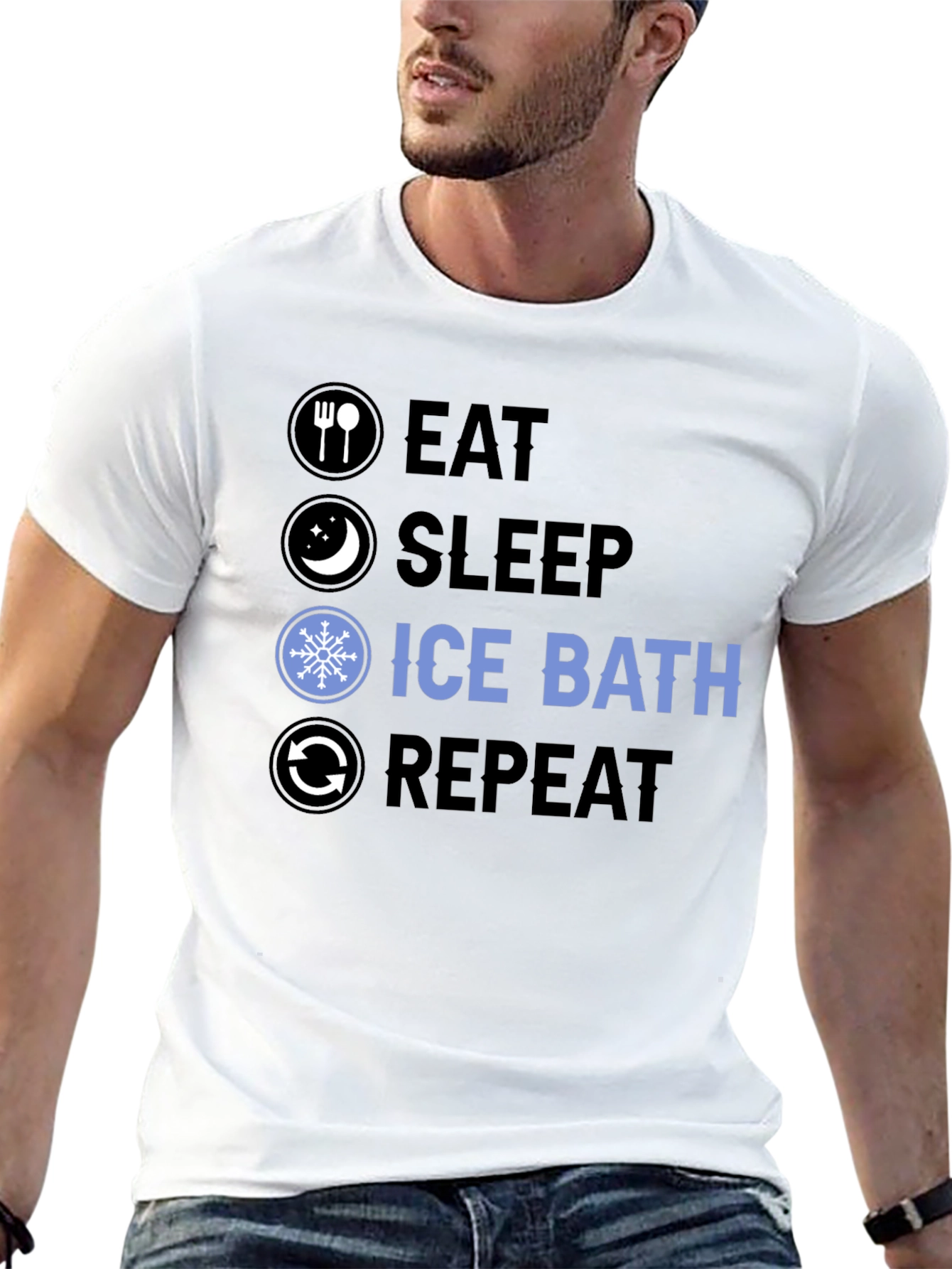 Eat Sleep Ice Bath Repeat T-Shirt