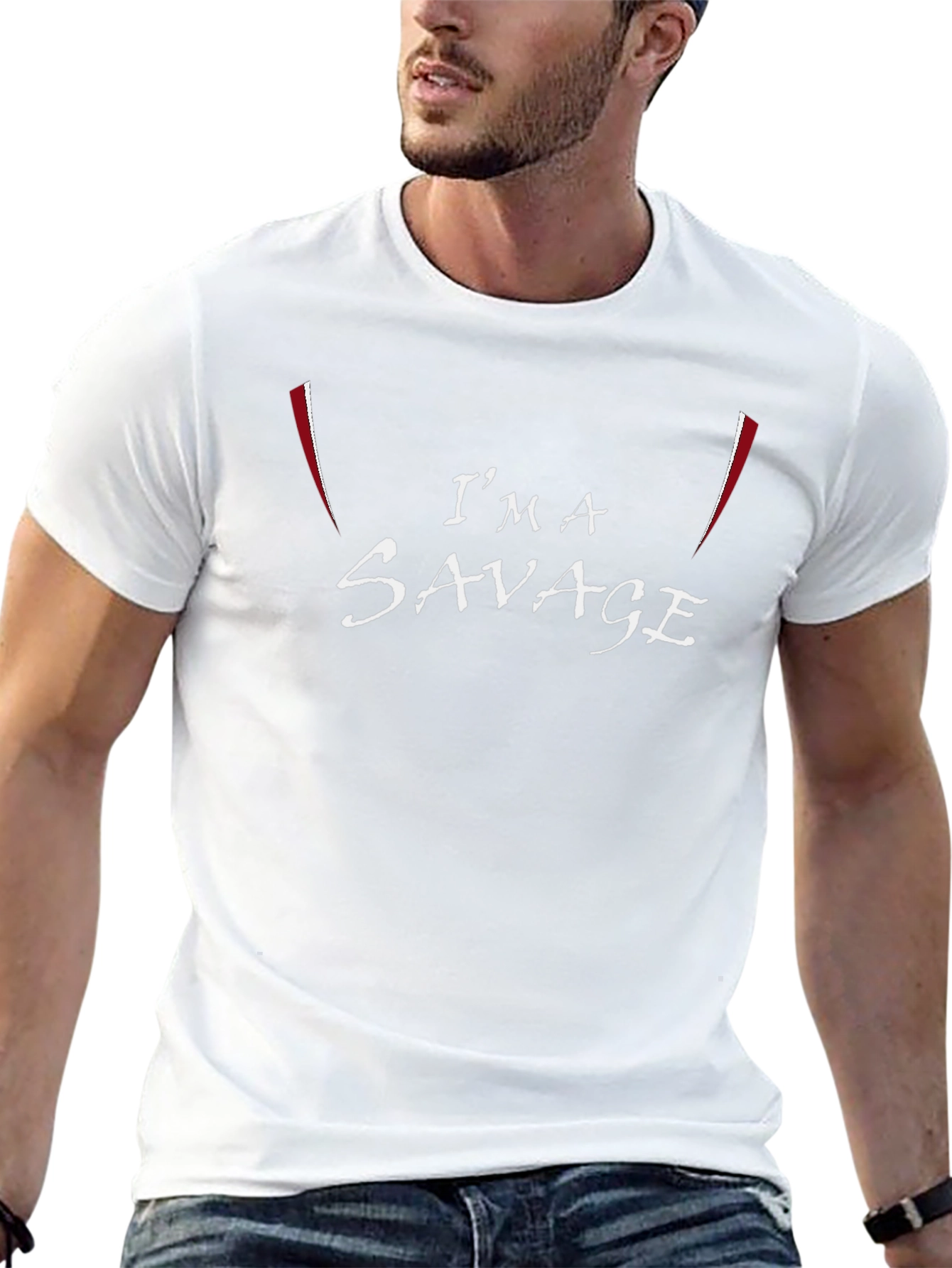 Im A Savage Graphic Tee - Mens Black T-Shirt