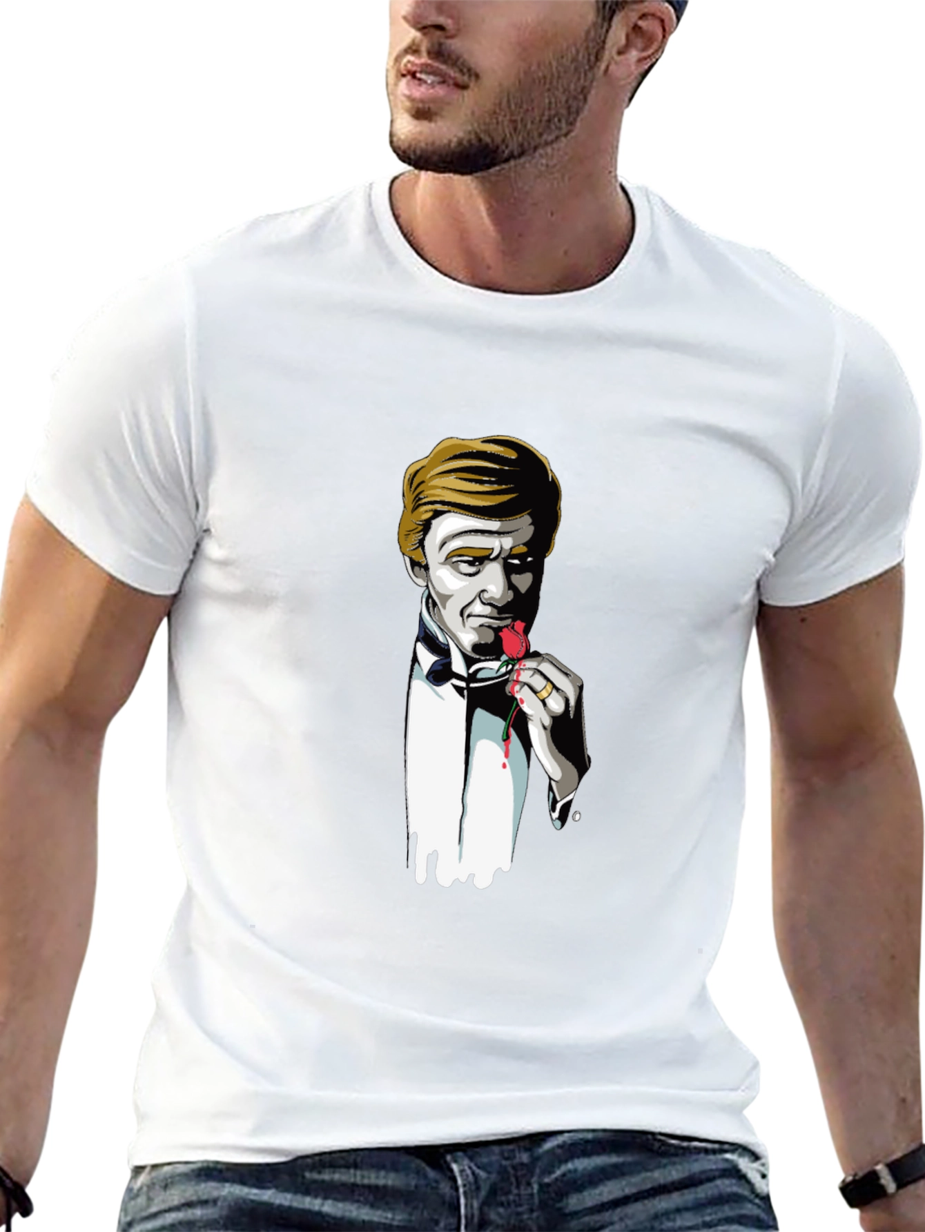 Stylish Rose-Eater Graphic T-Shirt