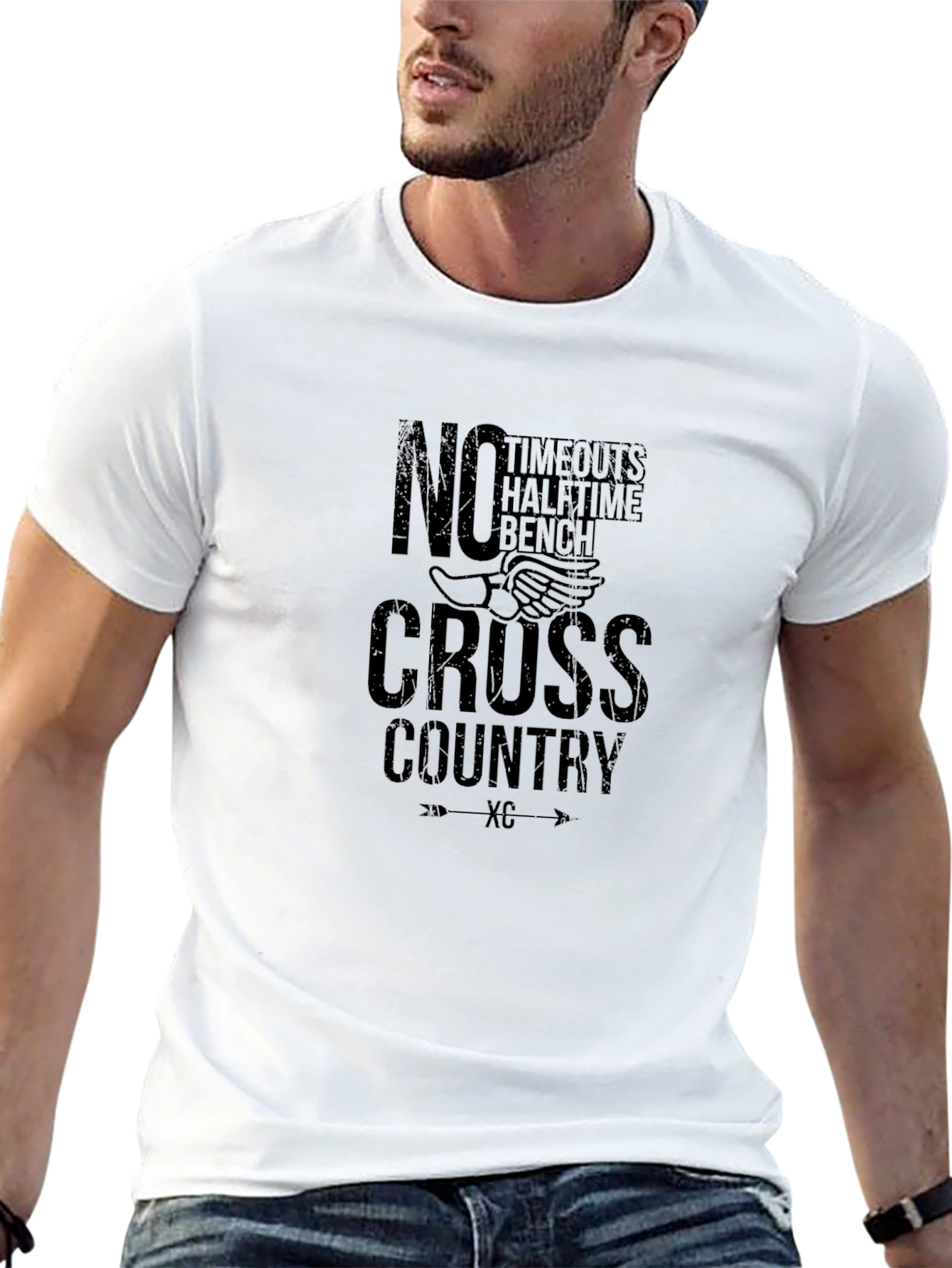 No Timeouts Cross Country Graphic T-Shirt