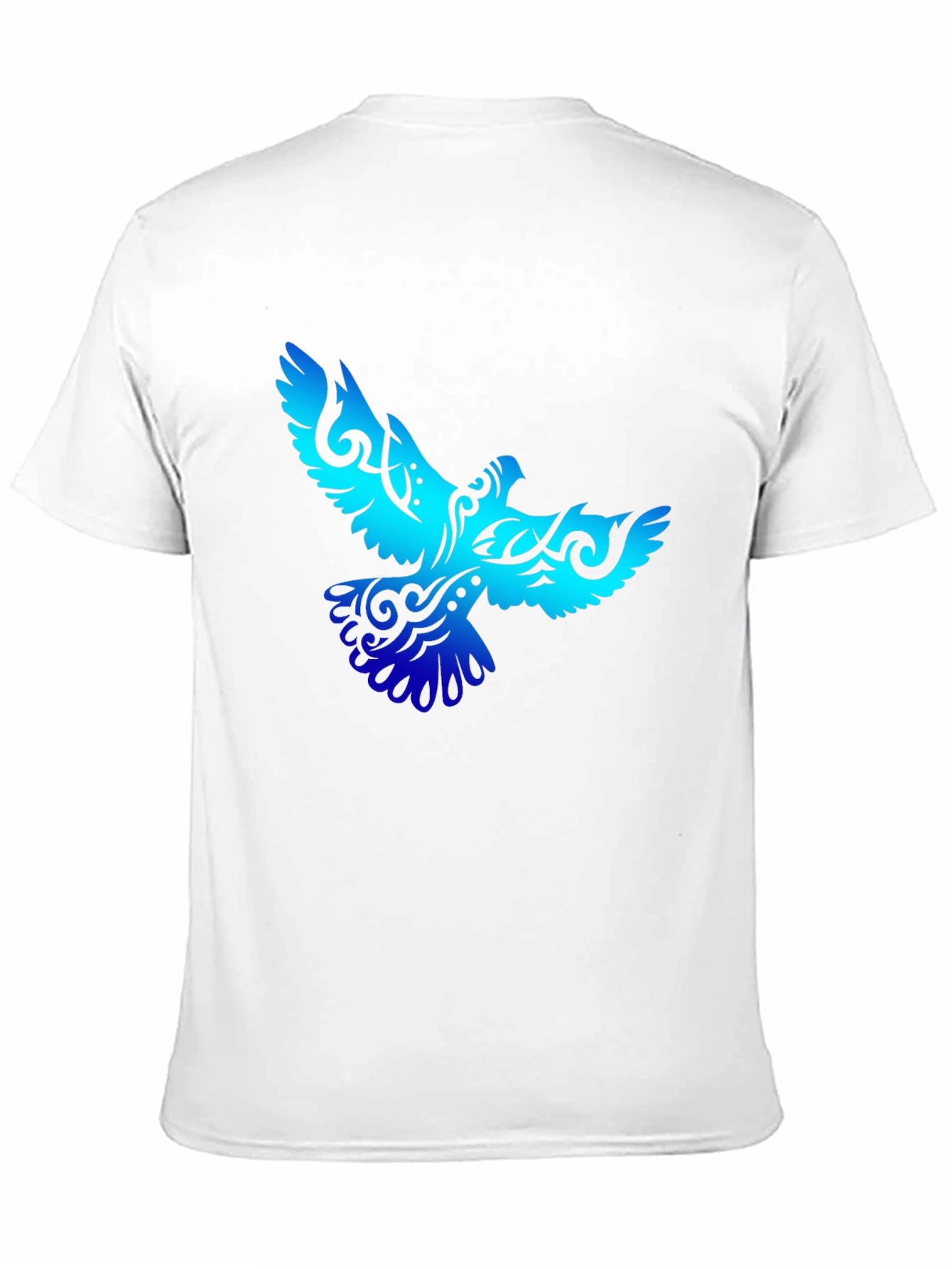 Tribal Bird Graphic Black T-Shirt