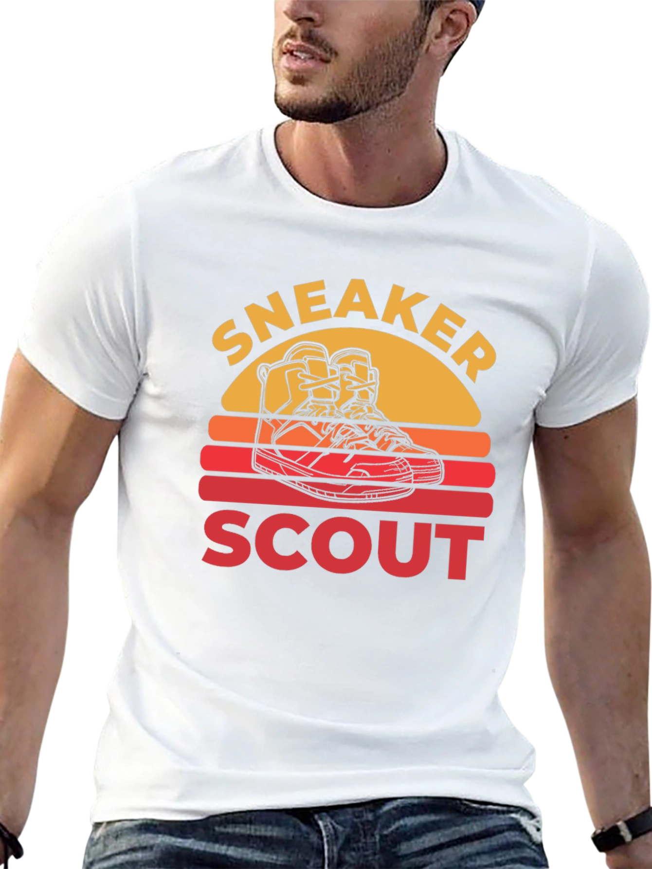 Sneaker Scout Graphic T-Shirt - Retro Design