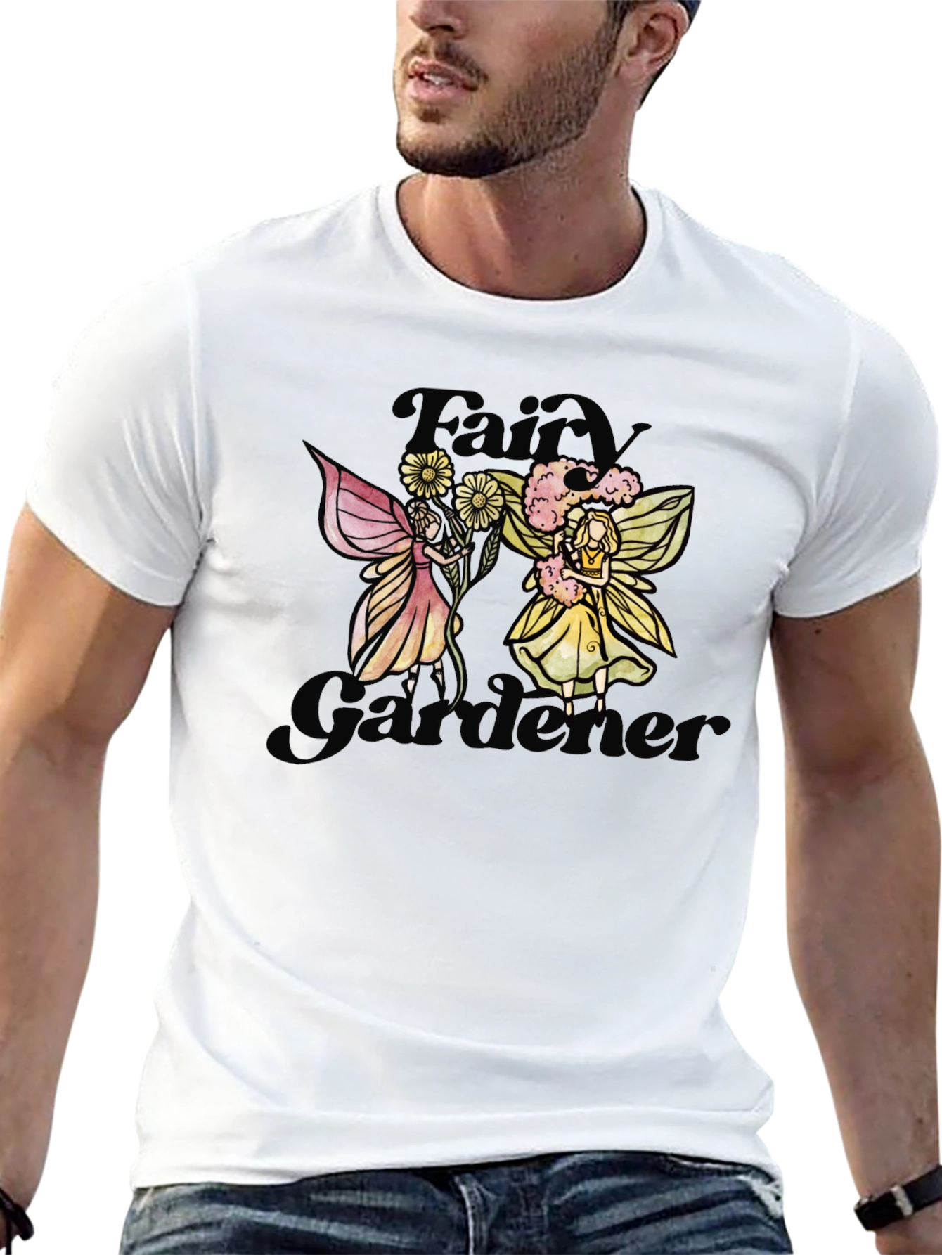 Fairy Gardener Black T-Shirt