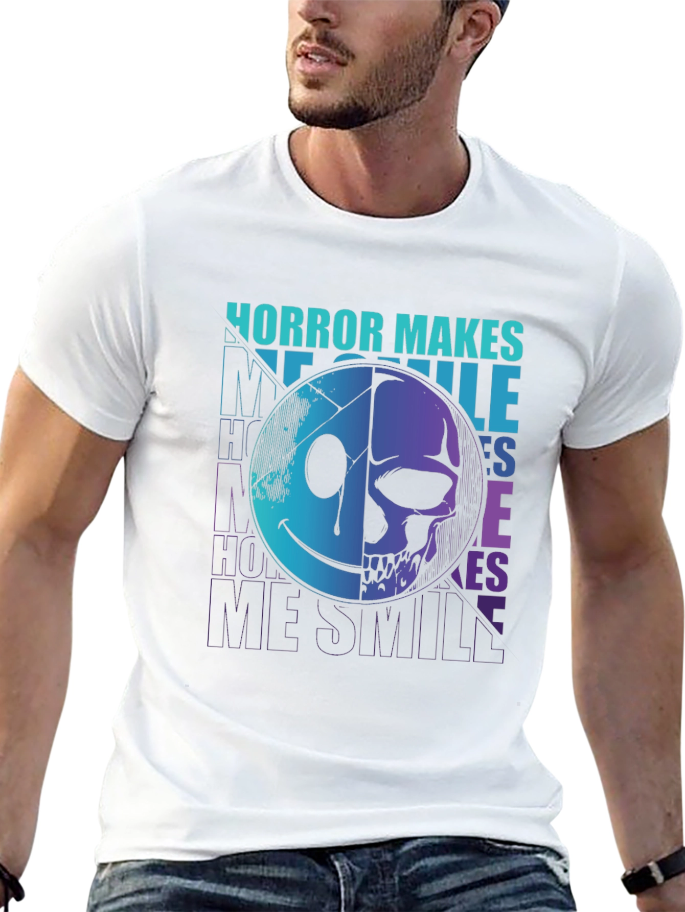 Horror Makes Me Smile Graphic Tee