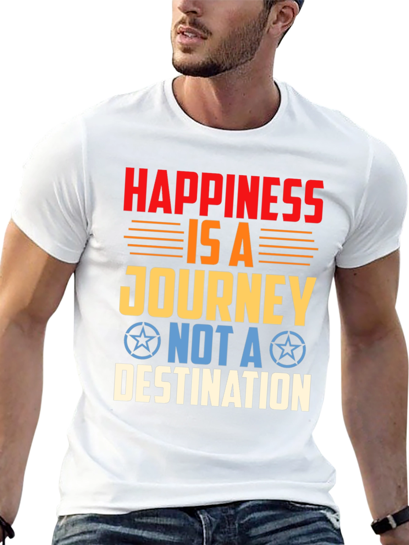 Happiness is a Journey Graphic T-Shirt