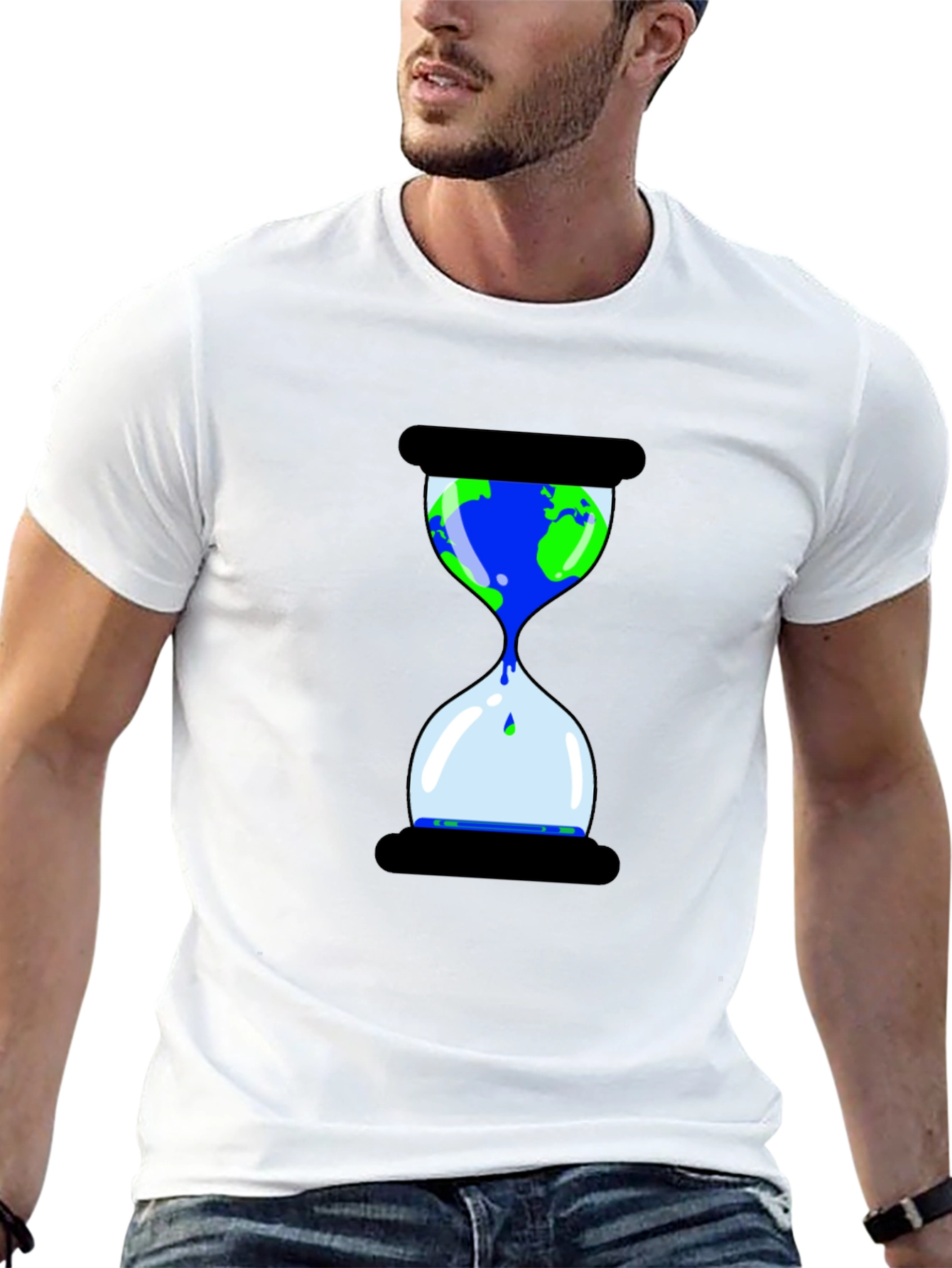 Earth Hourglass Graphic Tee - Save the Planet