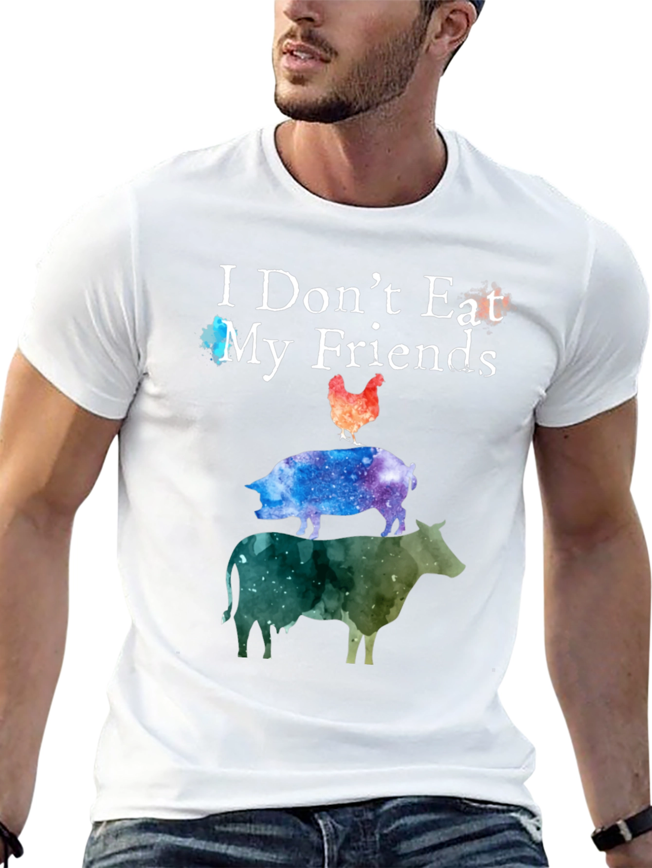 Vegan T-Shirt - I Dont Eat My Friends