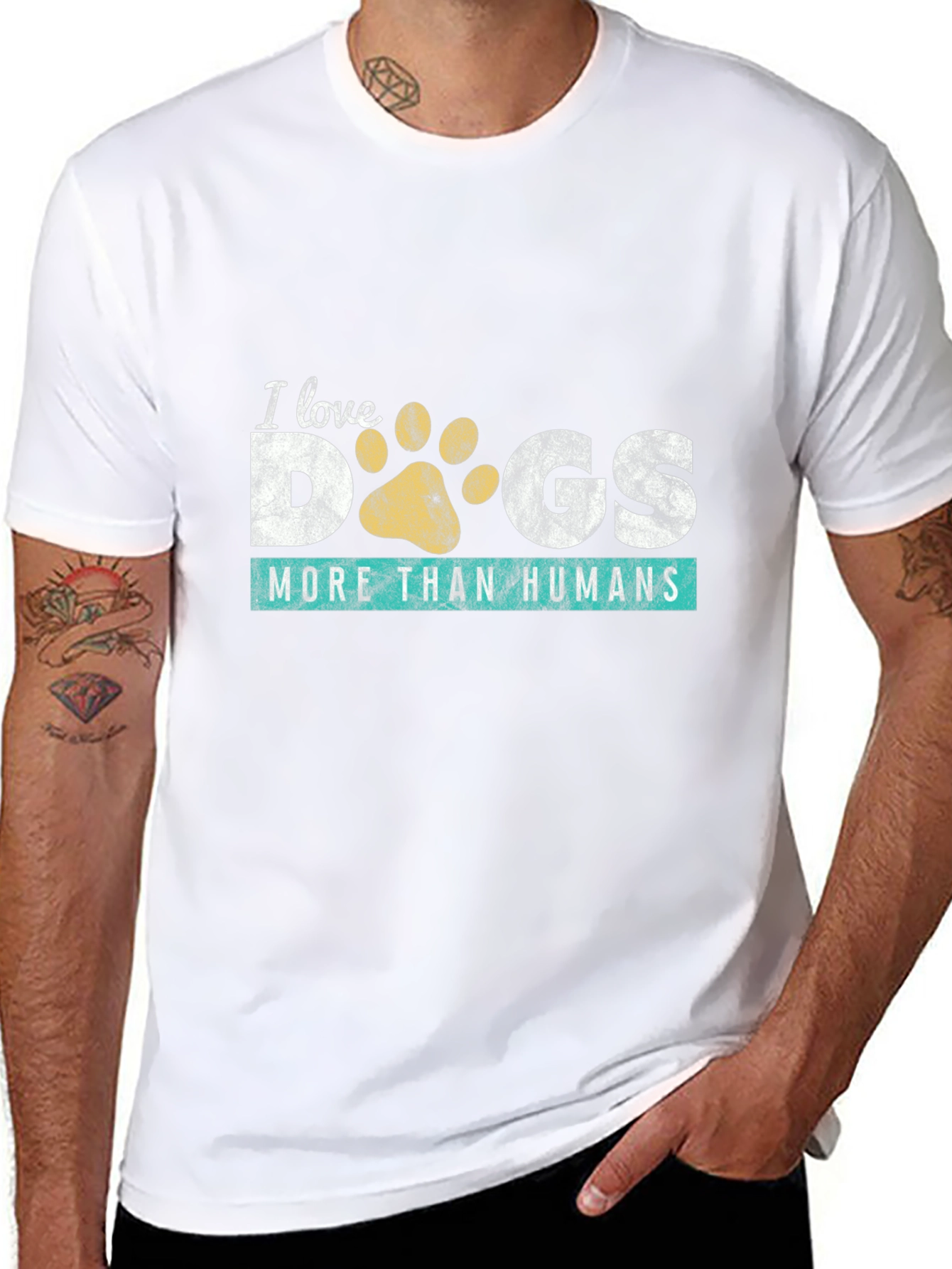 I Love Dogs More Than Humans Graphic T-Shirt