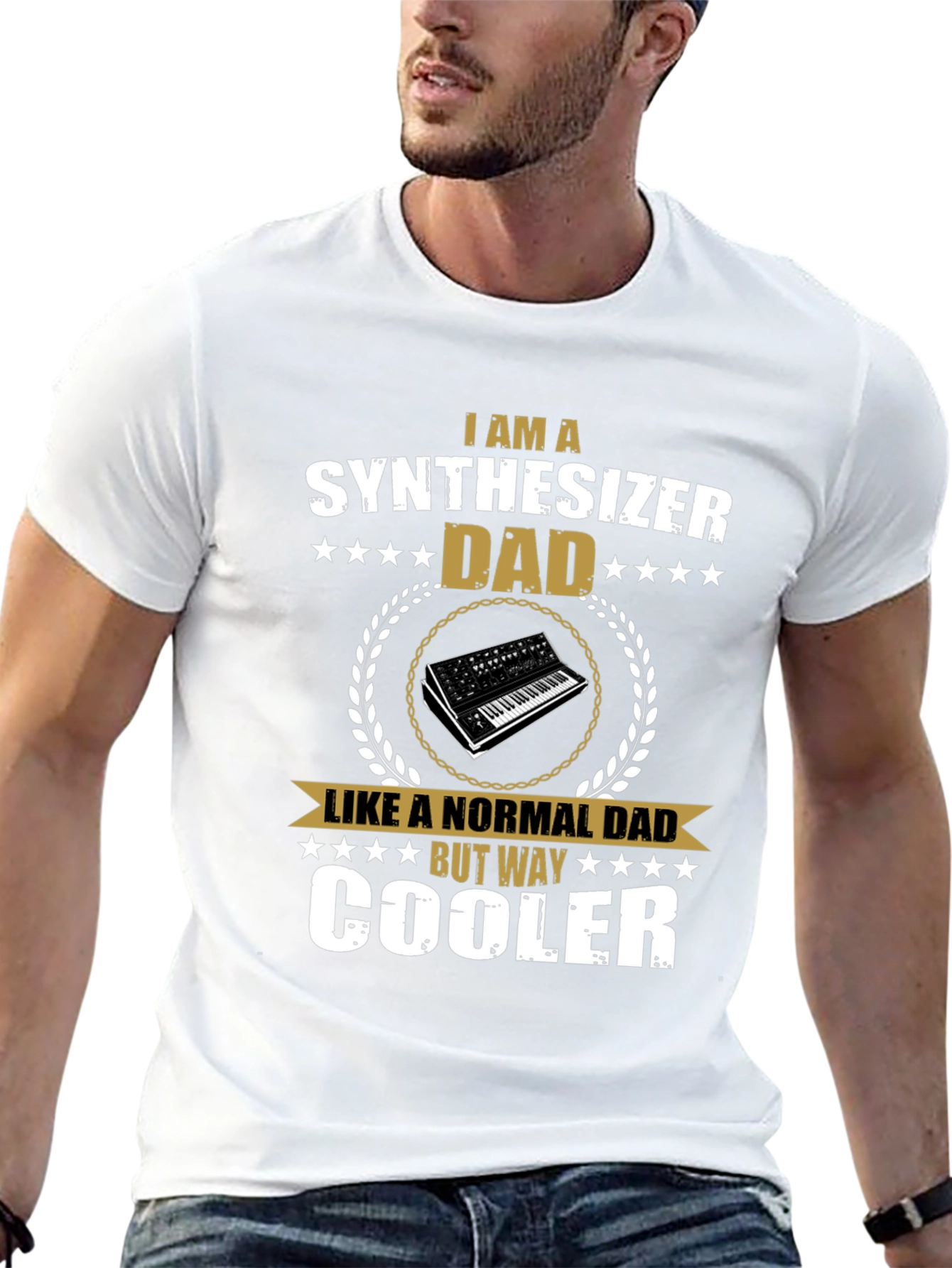 Synthesizer Dad T-Shirt - Cool Musician Tee