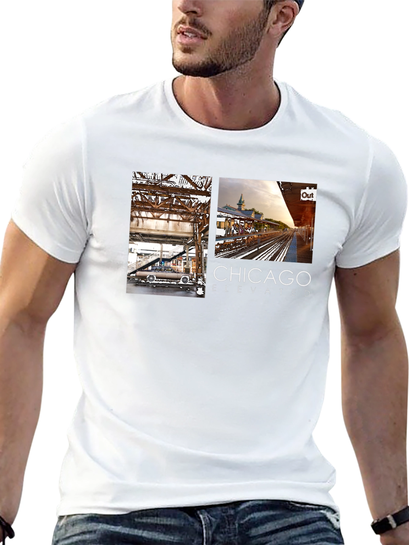 Chicago Elevated Train T-Shirt