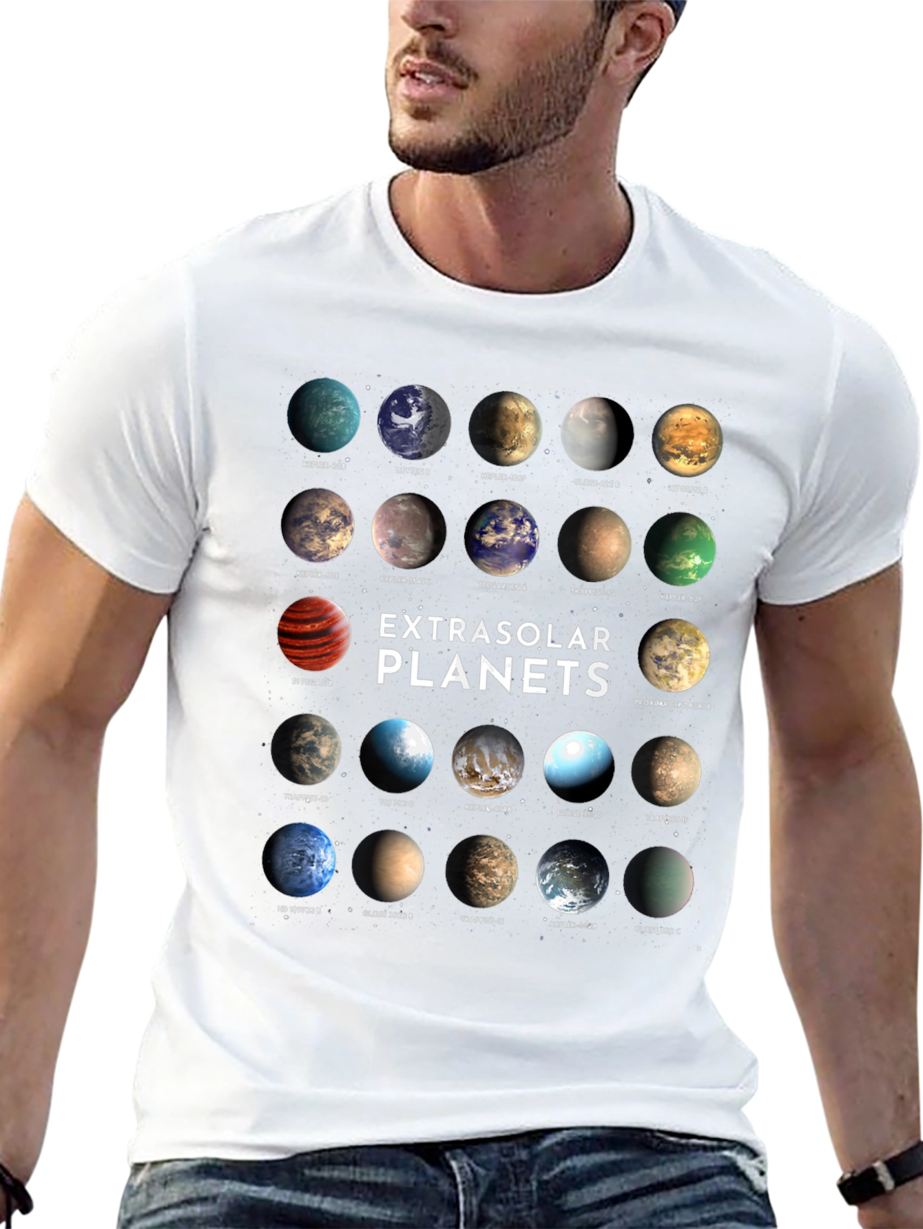 Exoplanets Graphic Print T-Shirt