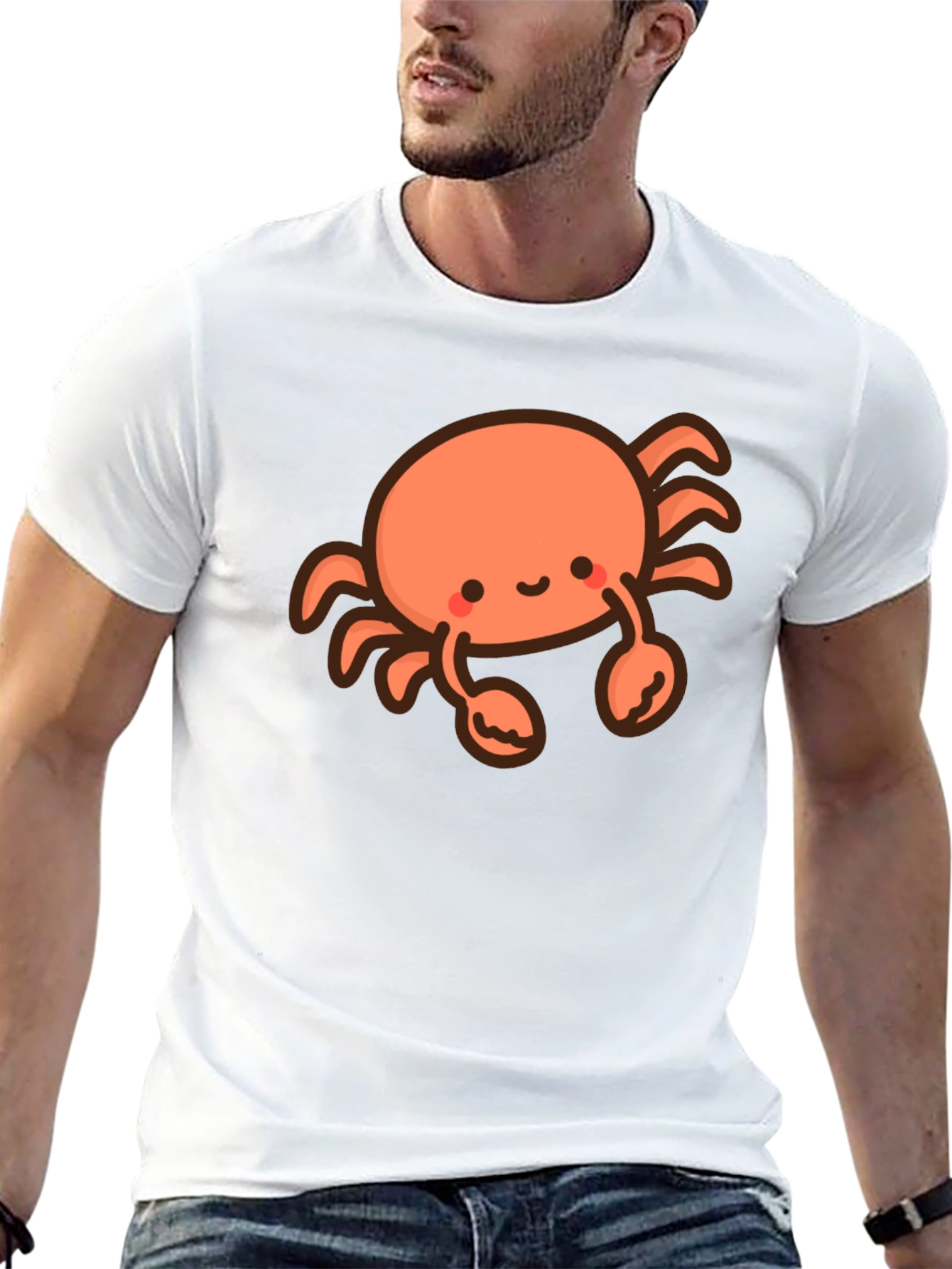 Cute Crab Graphic T-Shirt - Soft Cotton Tee