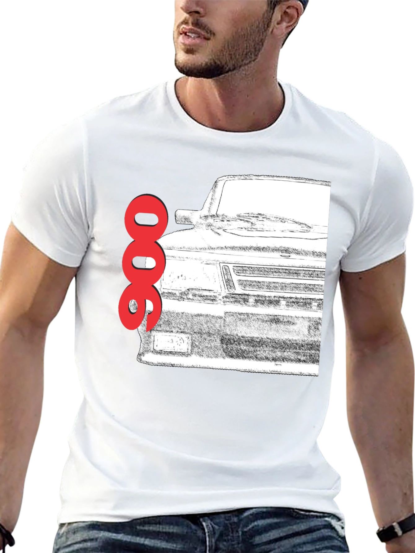 Saab 900 Turbo T-Shirt - Classic Car Graphic Tee