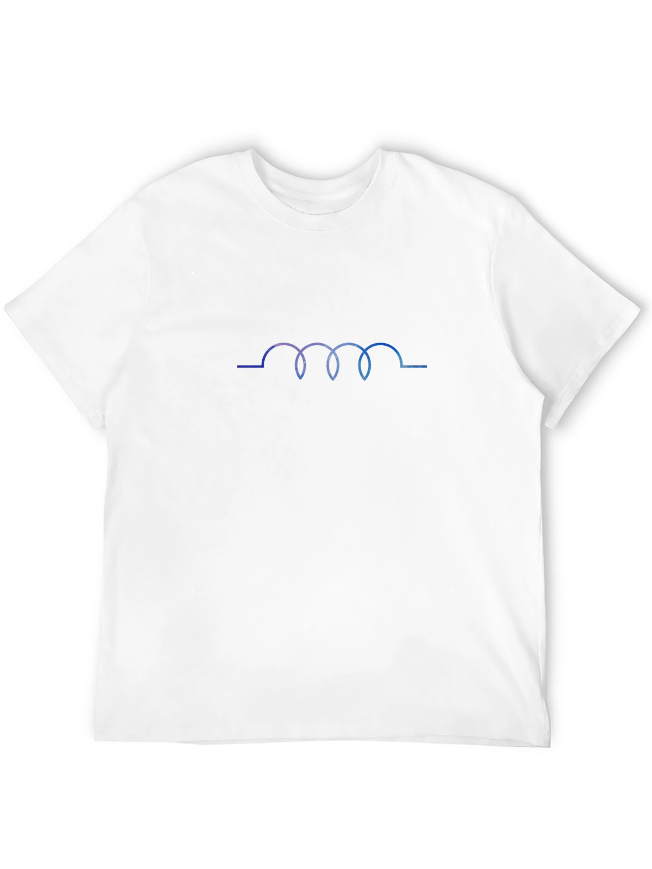 Coil Graphic Tee - Sleek Black Cotton T-Shirt