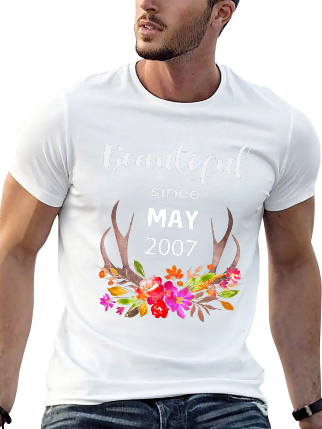 Beautiful Since May 2007 Floral T-Shirt