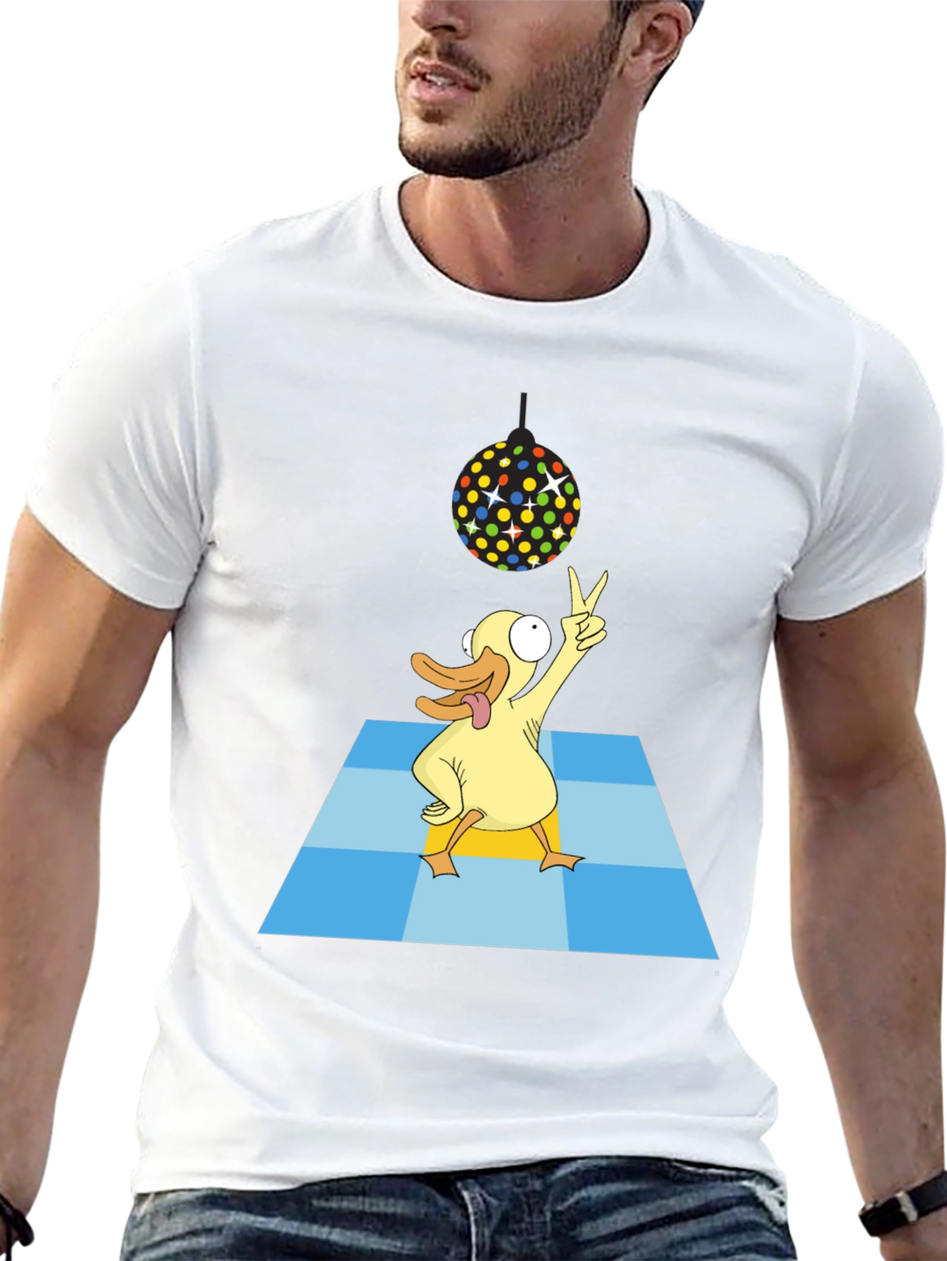 Funky Duck Disco T-Shirt - Party Time!