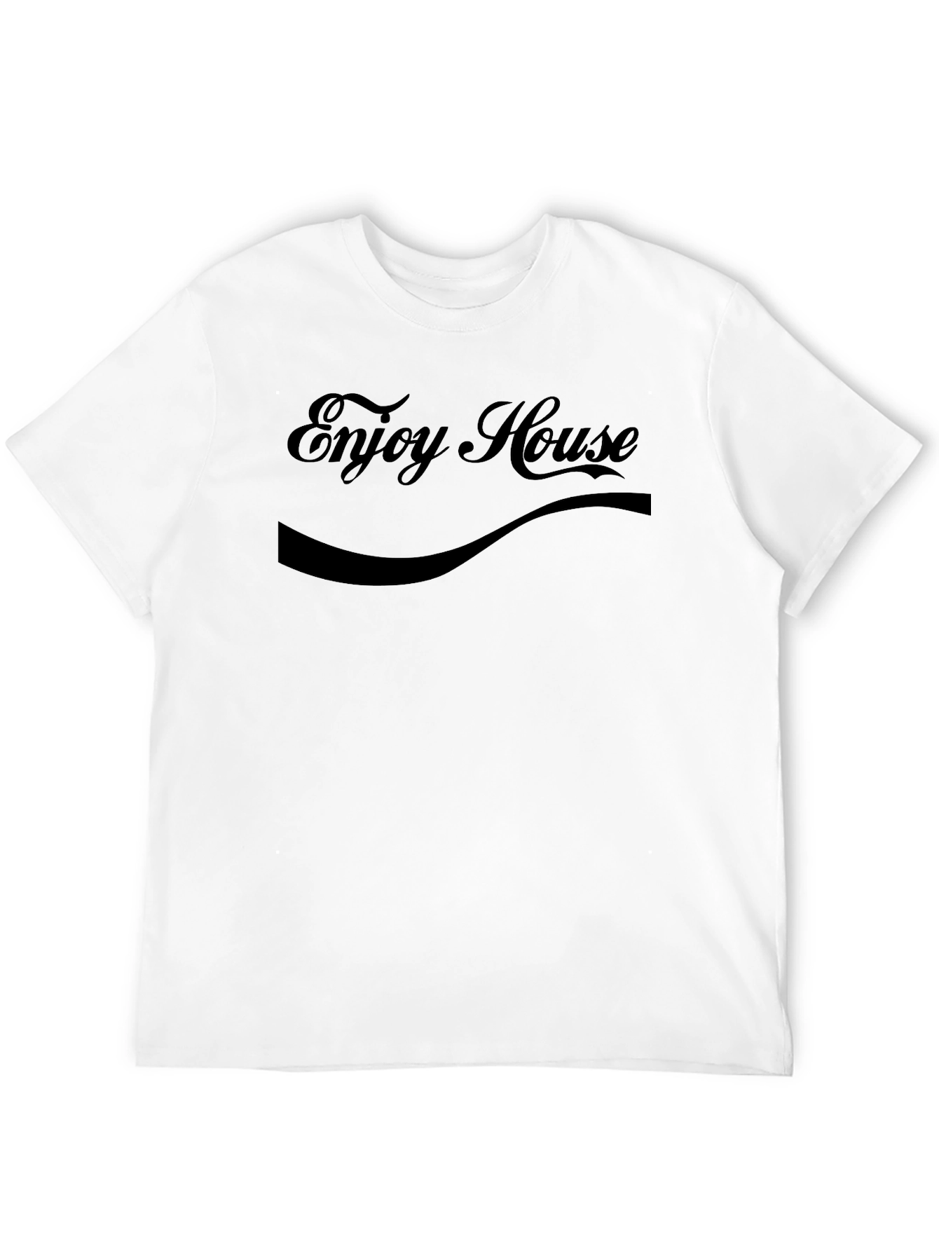 Enjoy House Black Graphic Tee