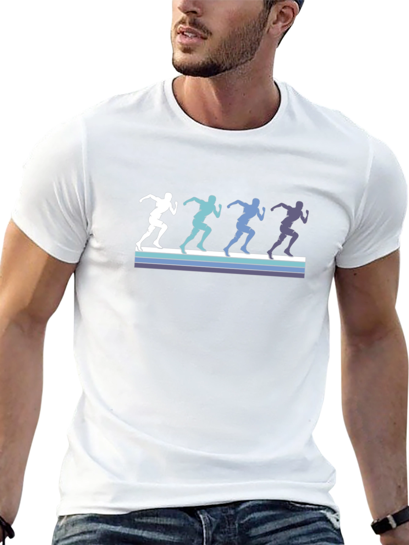 Retro Runner Silhouette Graphic Tee