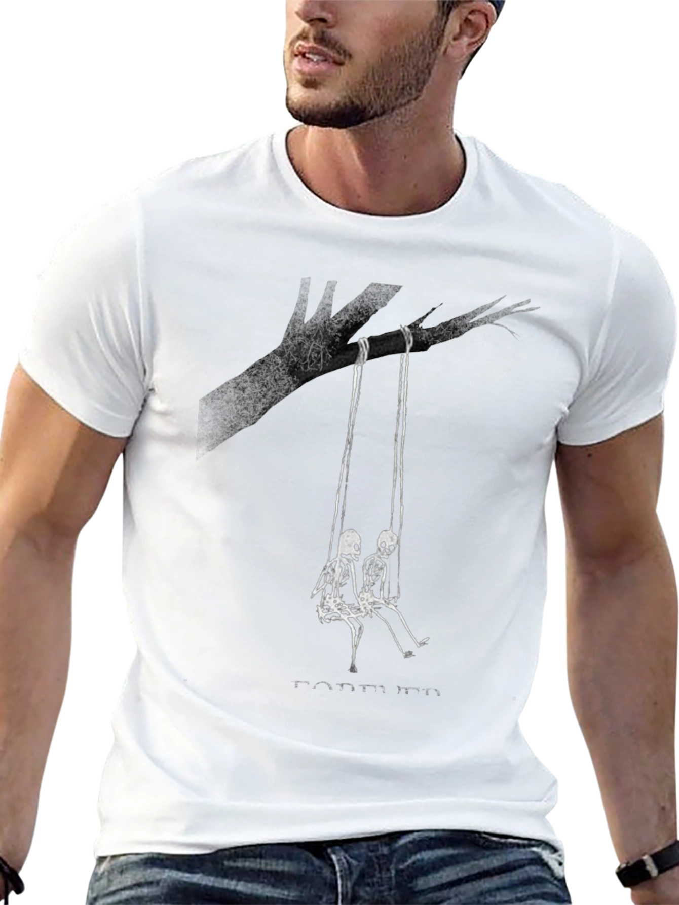 Forever Together Skeleton Swing Graphic T-Shirt