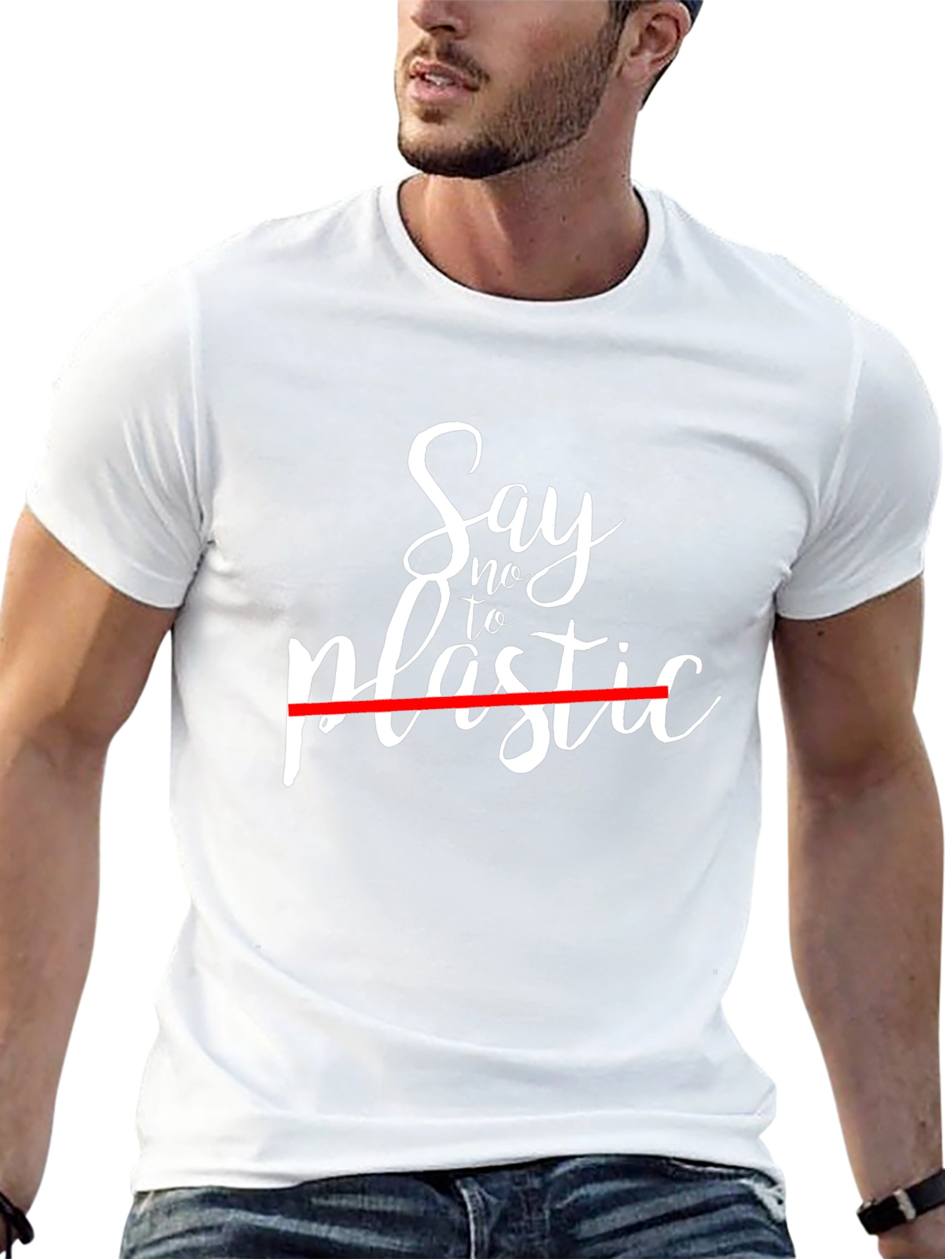 Say No To Plastic Black T-Shirt