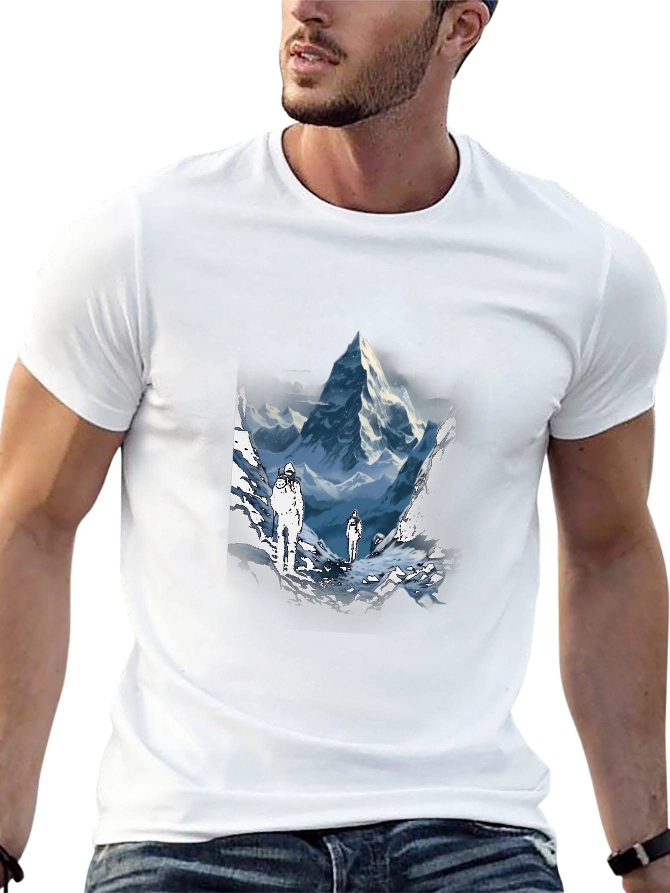 Mountain Climbers Graphic Tee - Black