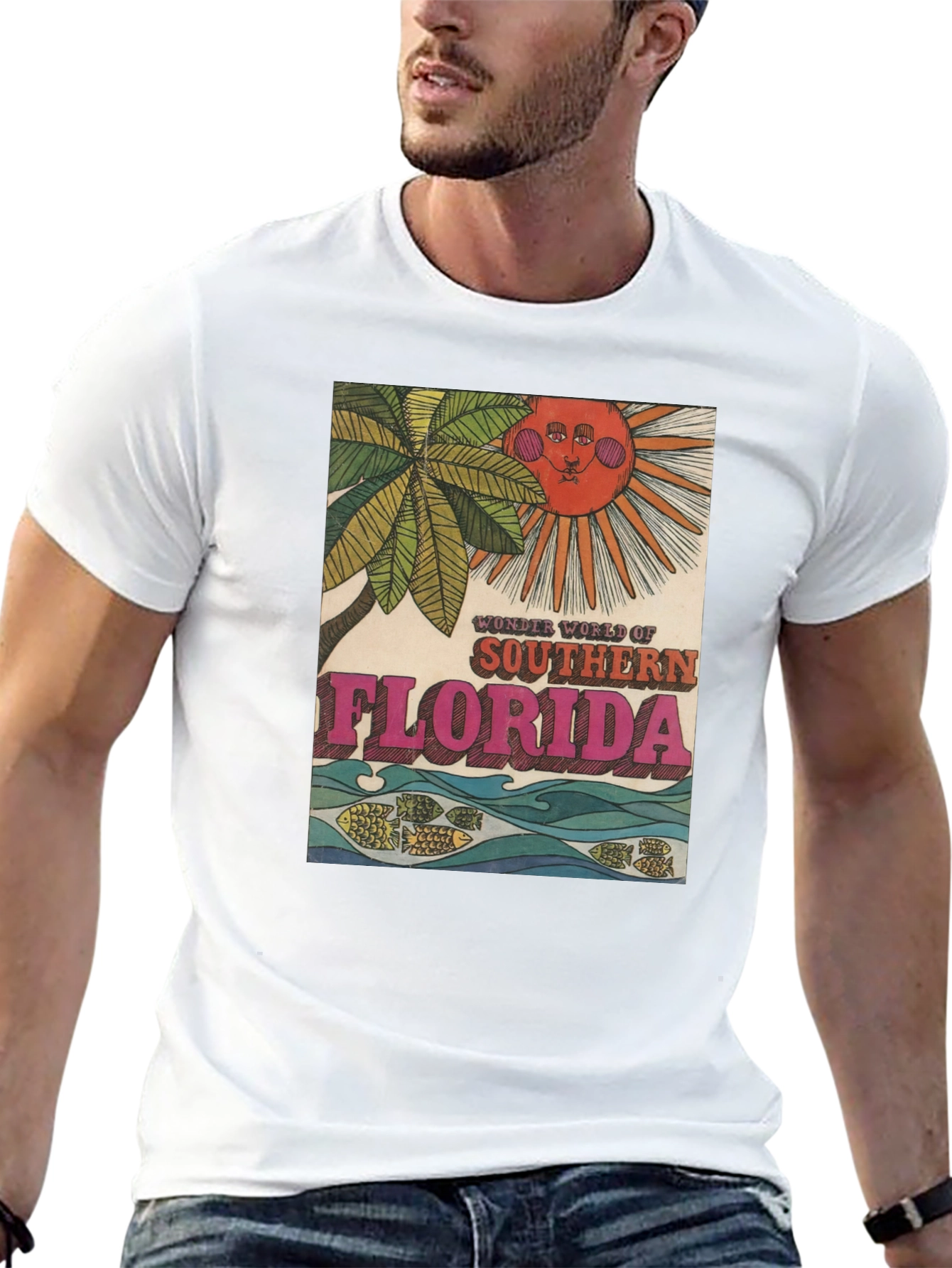 Southern Florida Graphic Tee - Retro Style