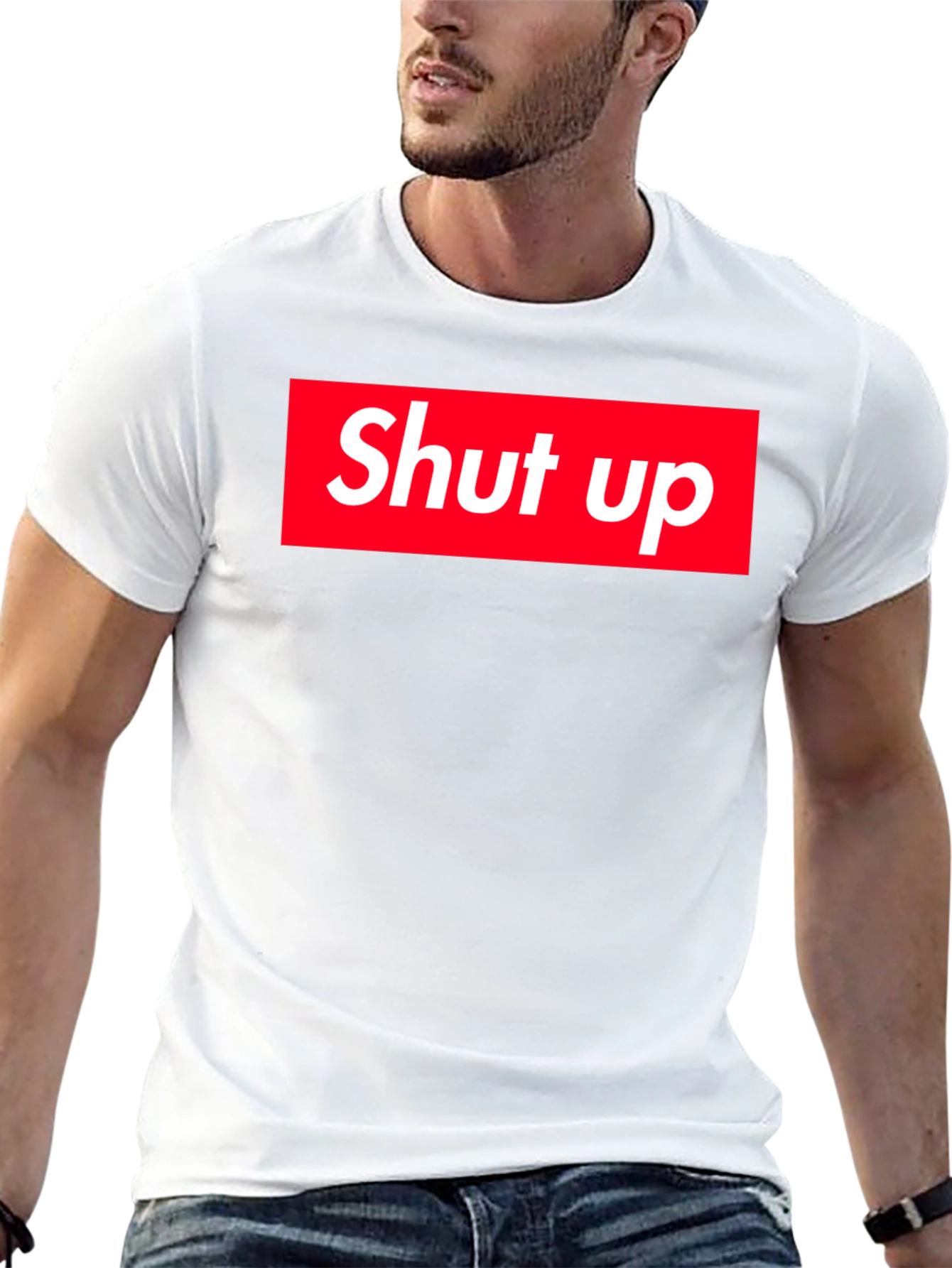 Shut Up Graphic Tee - Bold Statement Shirt