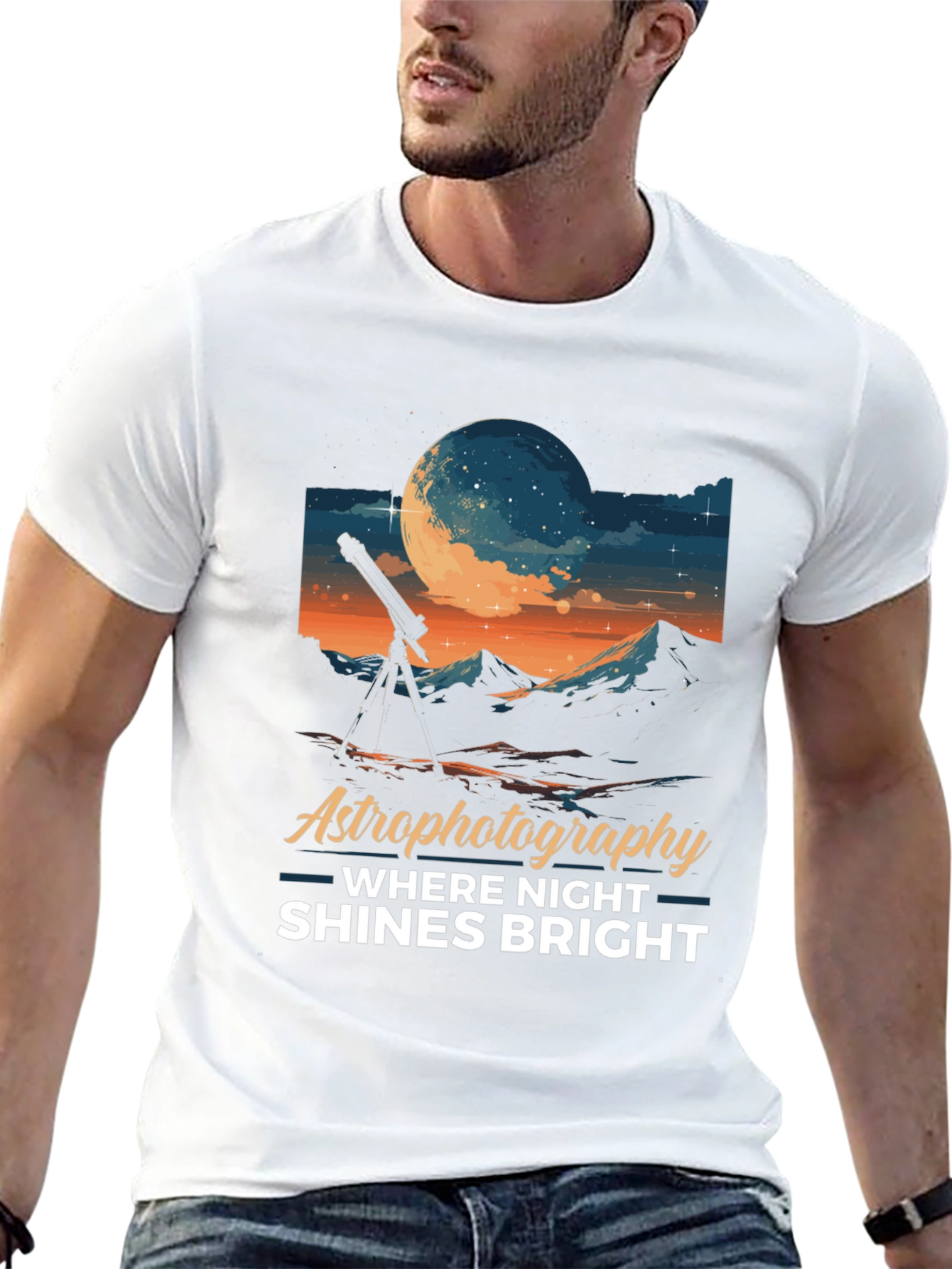 Astrophotography Night Shines Bright T-Shirt