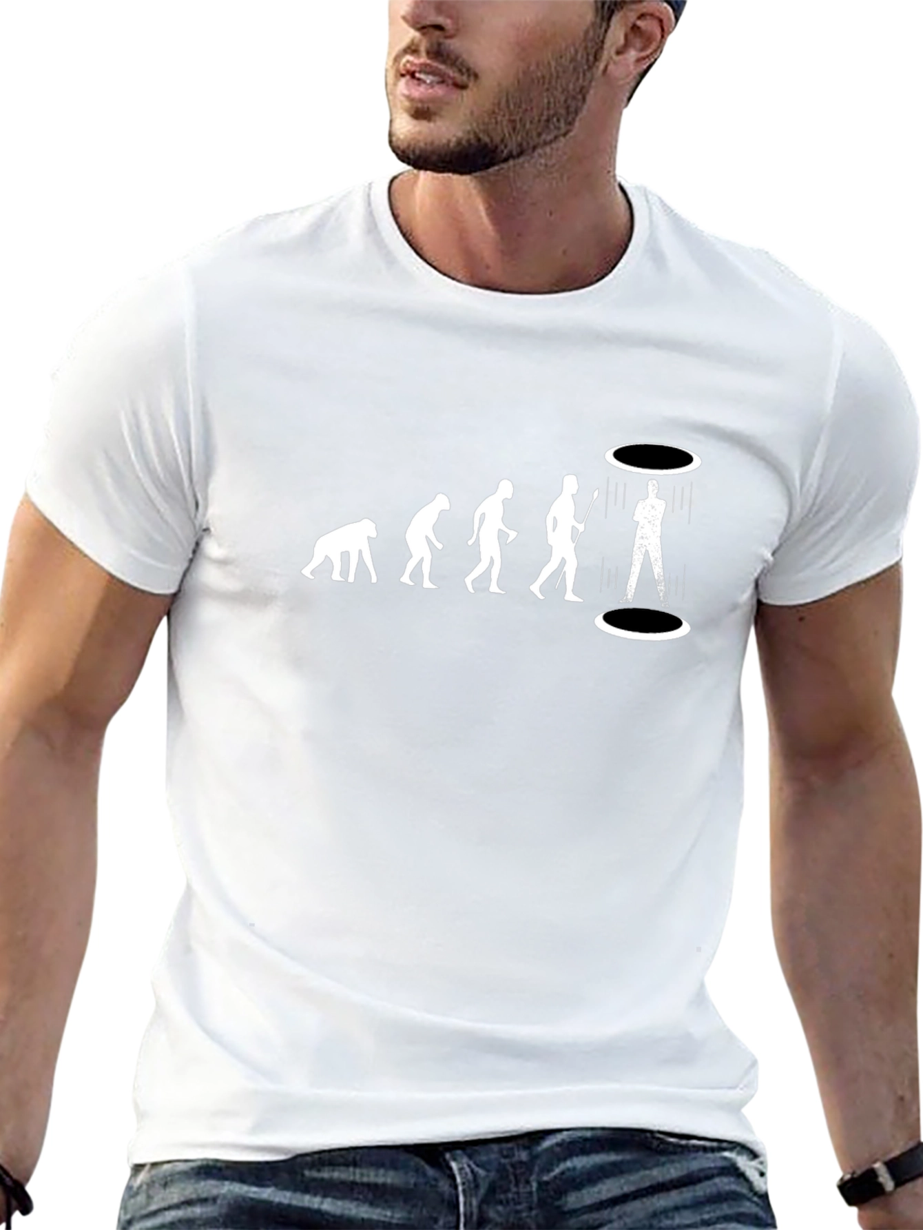 Evolution Humor Graphic Tee - Black