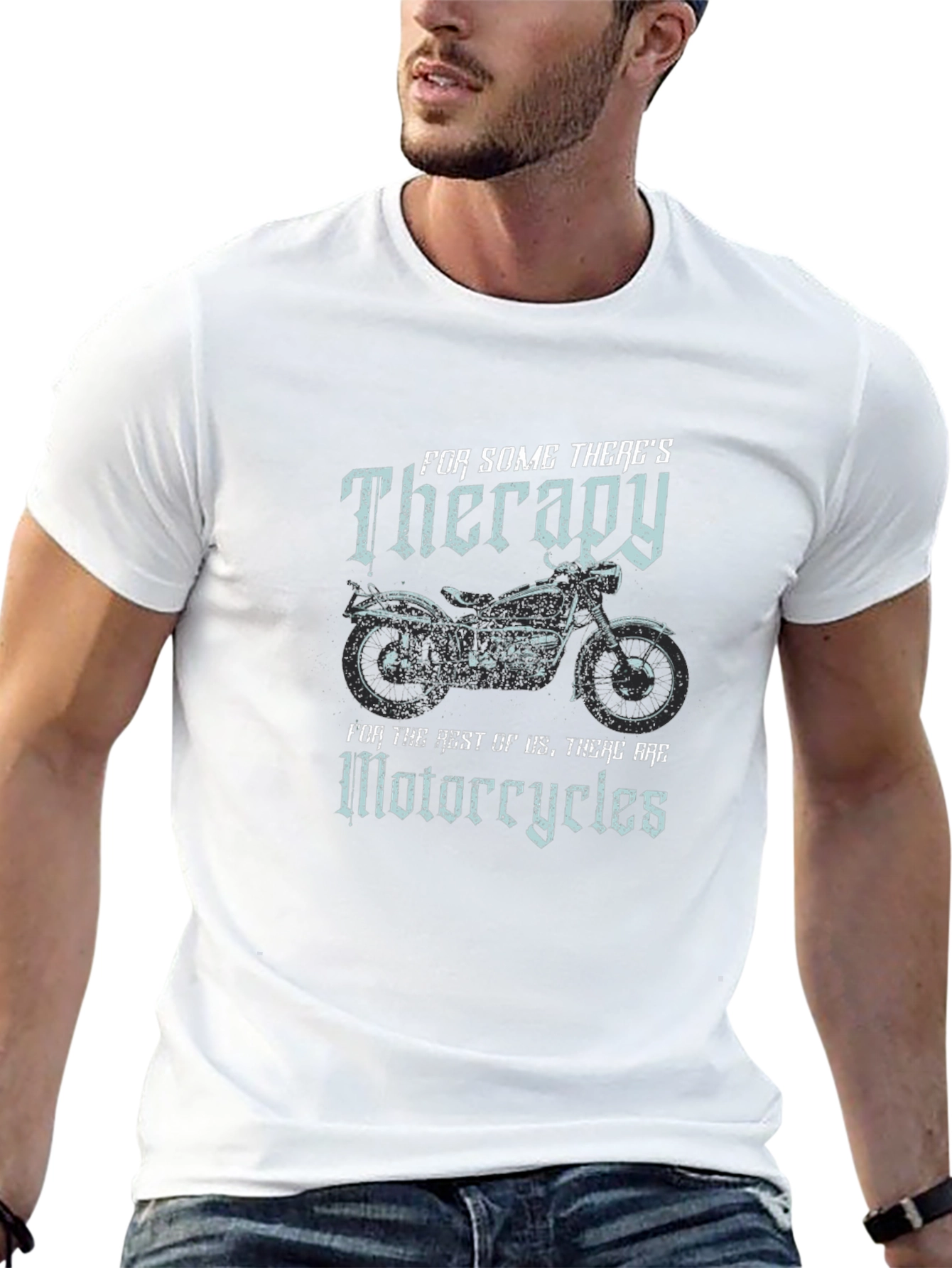 Therapy Motorcycle Graphic T-Shirt
