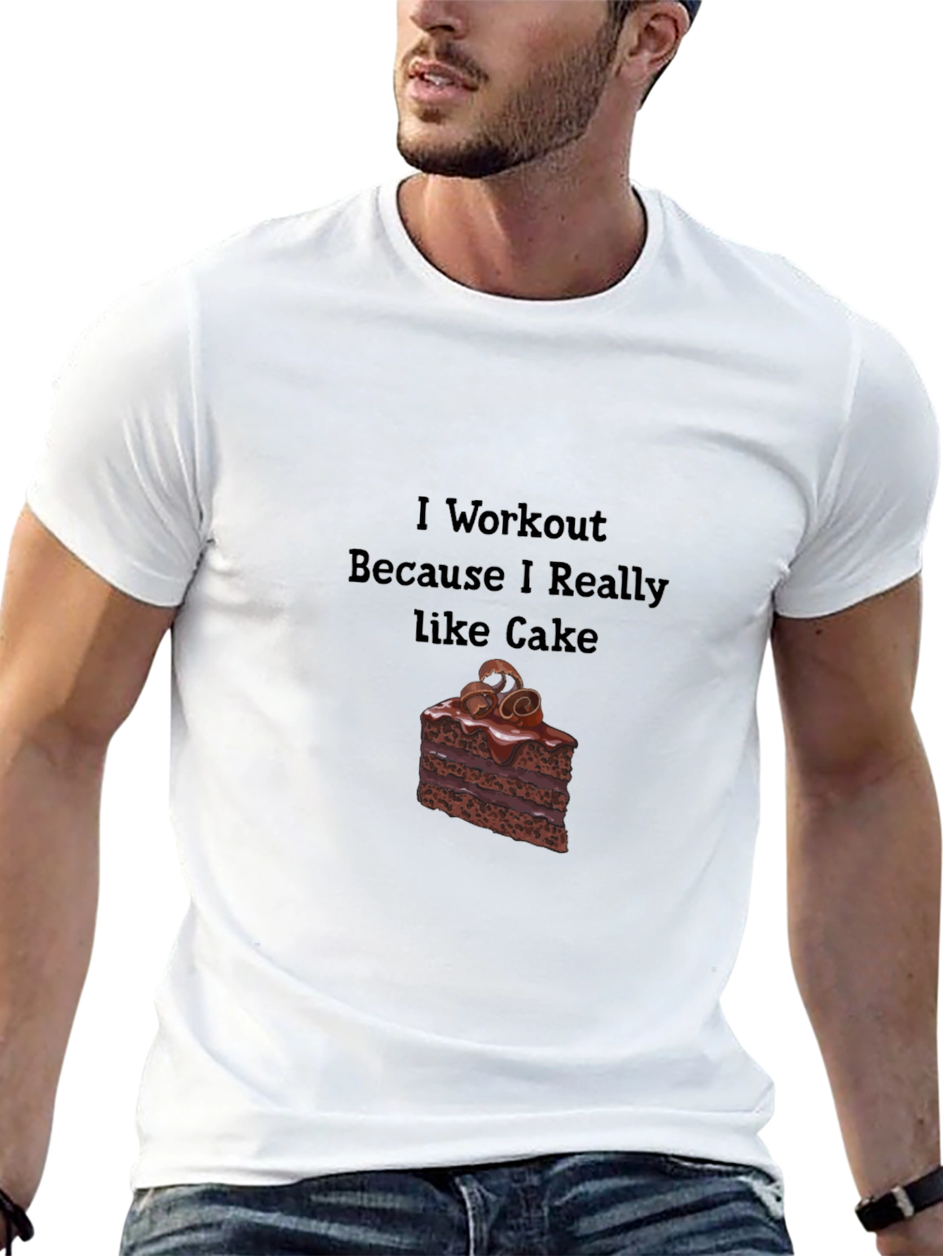 Workout for Cake Funny T-Shirt