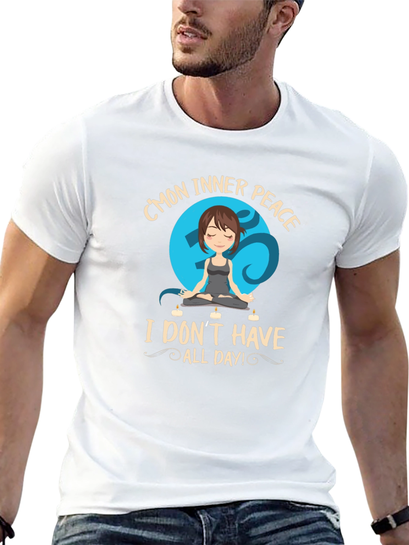 Inner Peace Yoga T-Shirt - Funny Meditation Tee