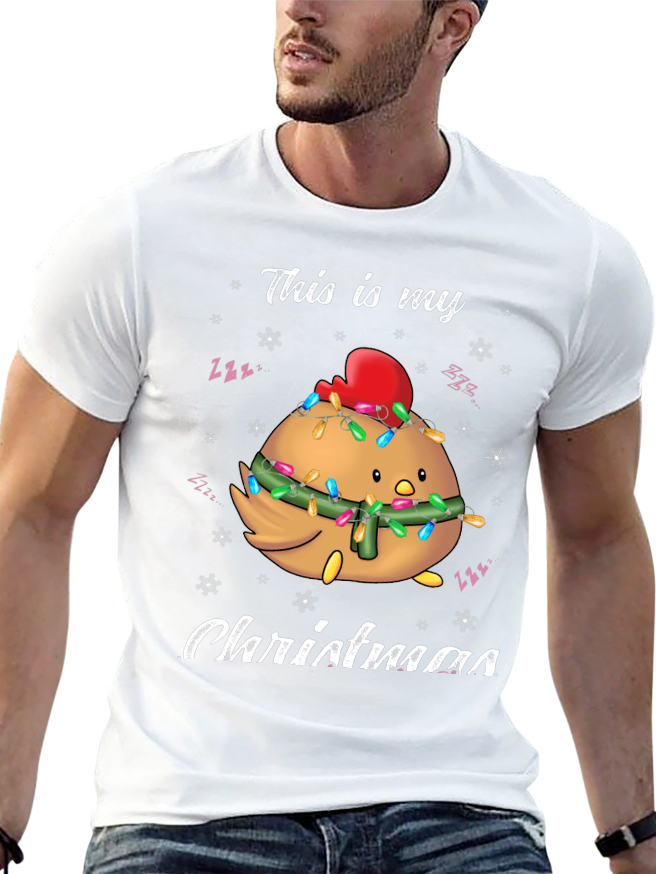 Funny Chicken Christmas T-Shirt