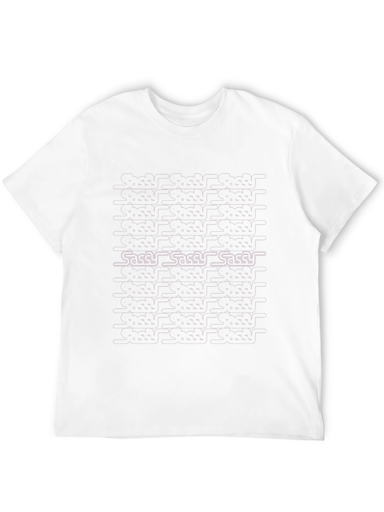 Sassy Pattern Graphic Tee - Black Casual T-Shirt