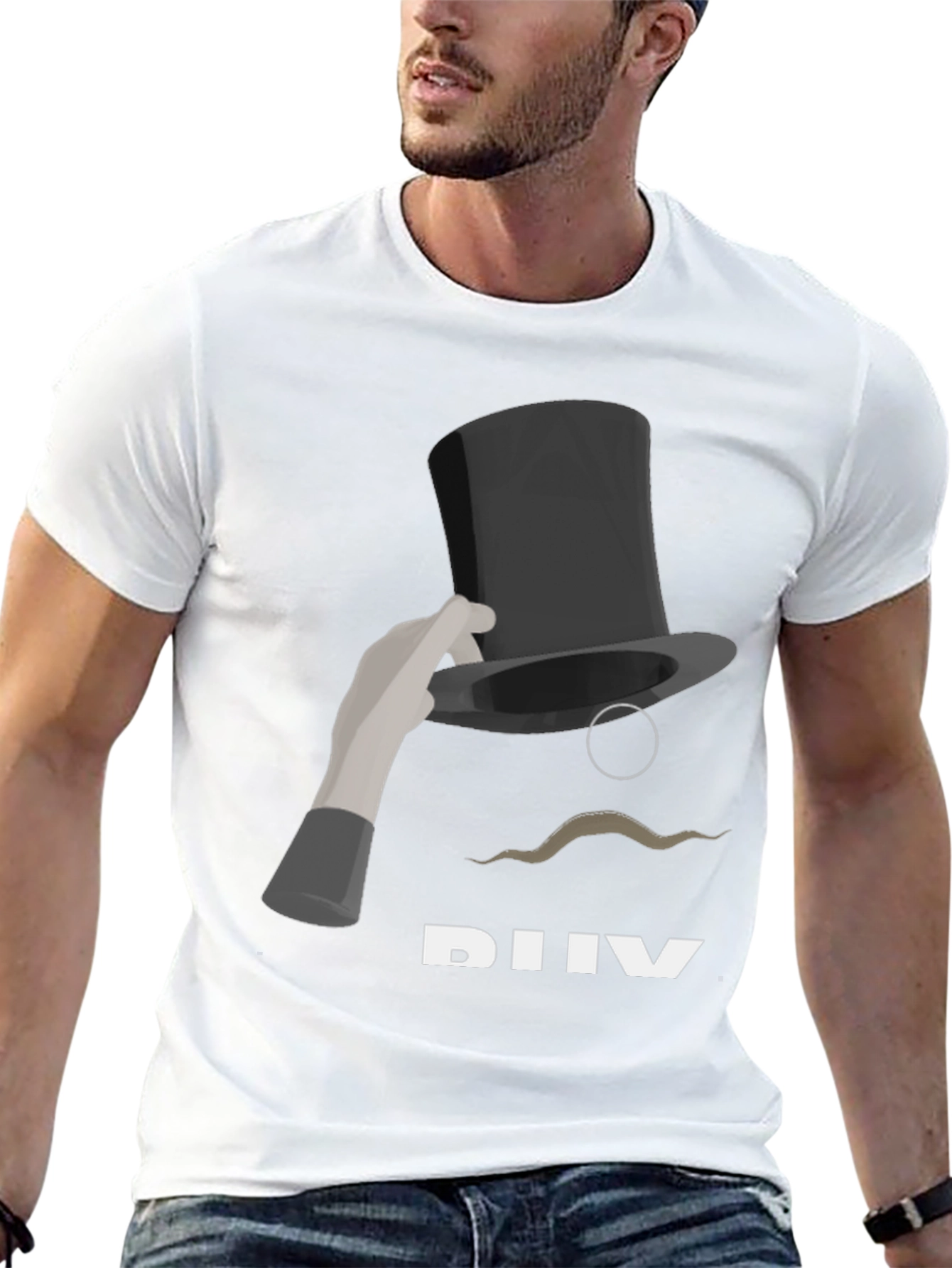 Magic Hat Tee: Stylish Illusion Graphic T-Shirt